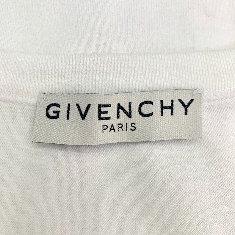 Givenchy Givenchy White Logo Letter Embroidered Round-Neck Cotton S Size US S / EU 44-46 / 1 - 6 Thumbnail