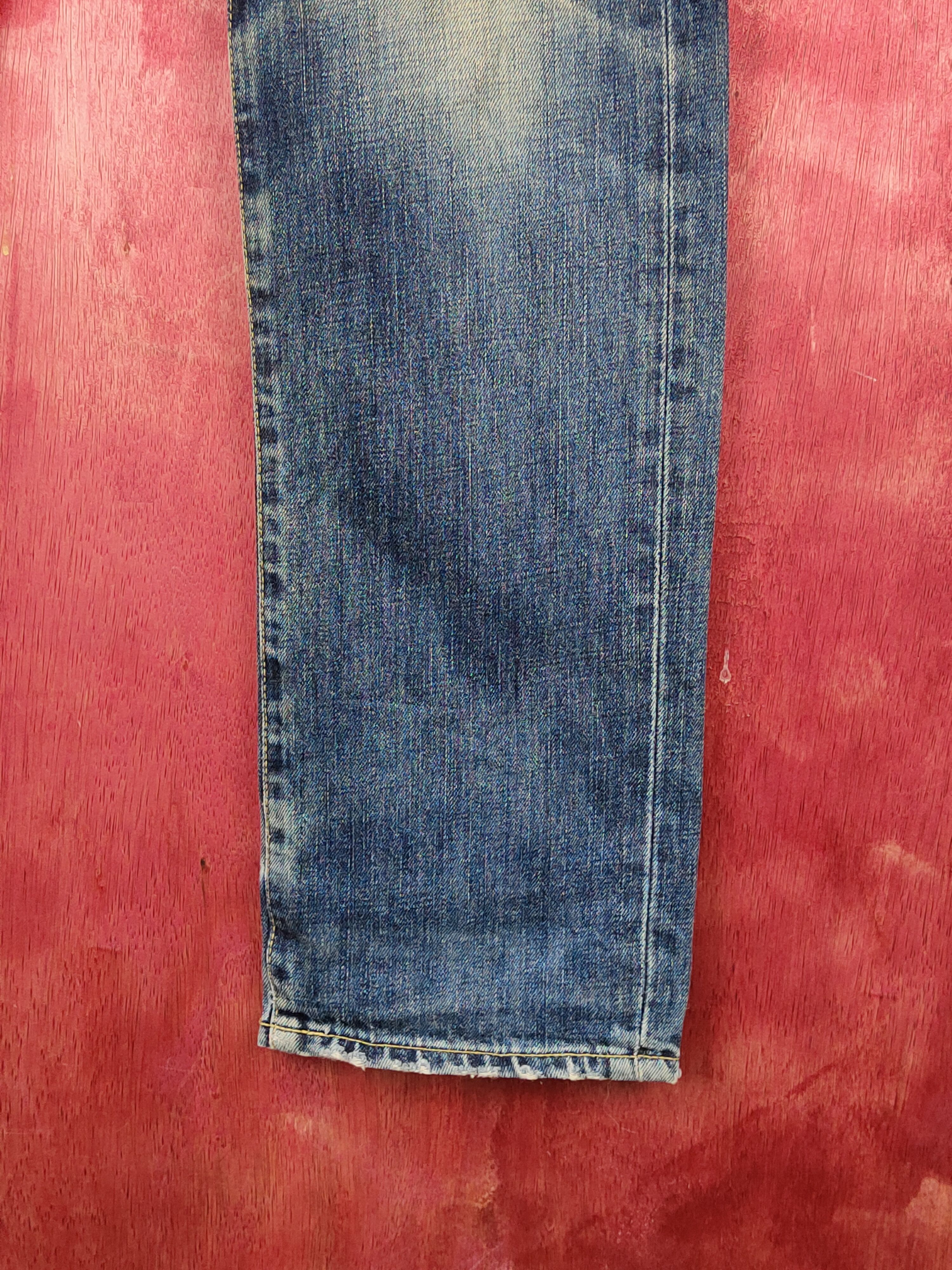 Japanese Brand Uniqlo Dark Blue Distressed Ripped Jeans #S1805 Size US 28 / EU 44 - 6 Thumbnail