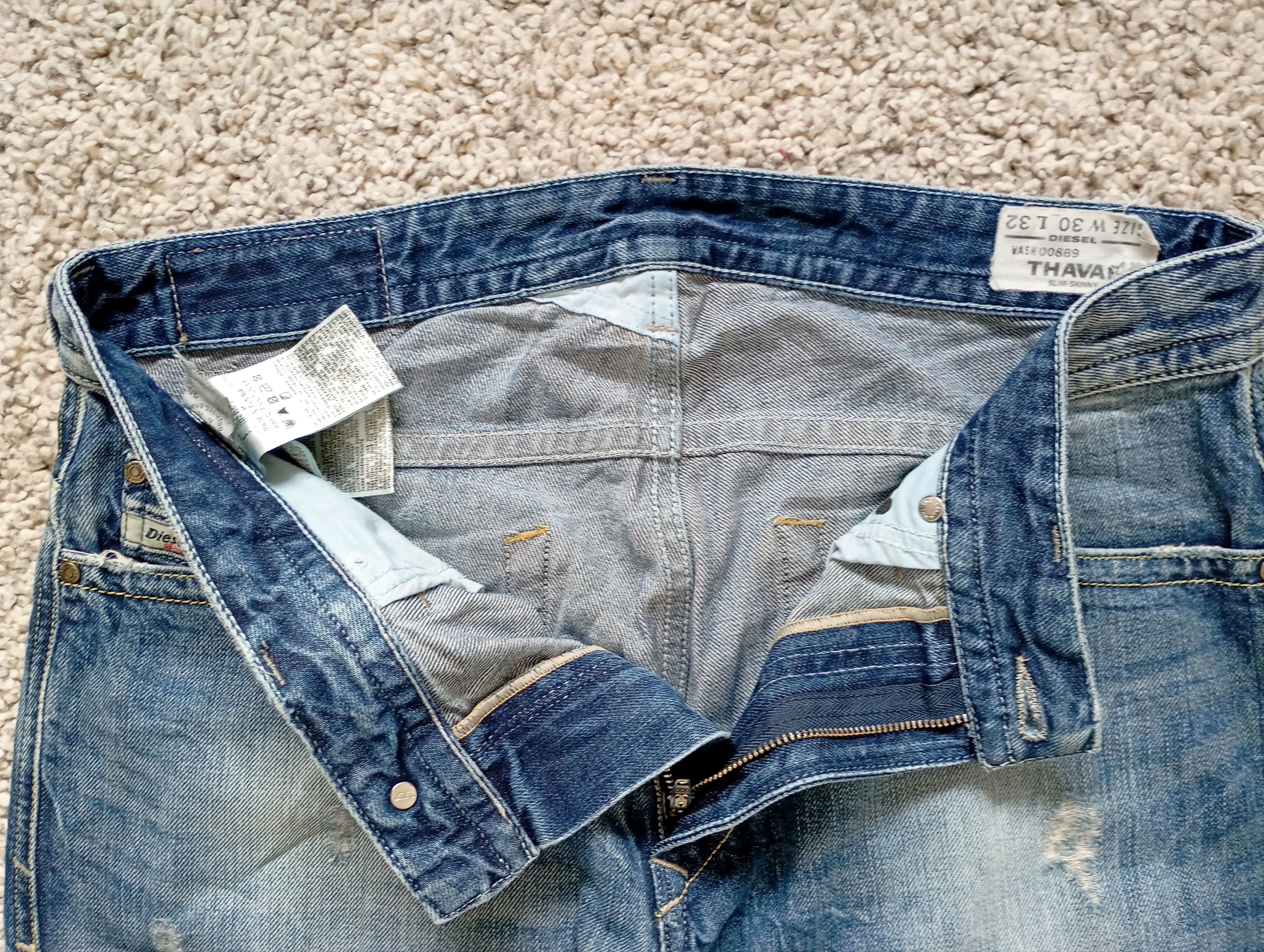 Diesel × Vintage Diesel Thavar Mens Denim Pants Jeans Size US 30 / EU 46 - 7 Thumbnail
