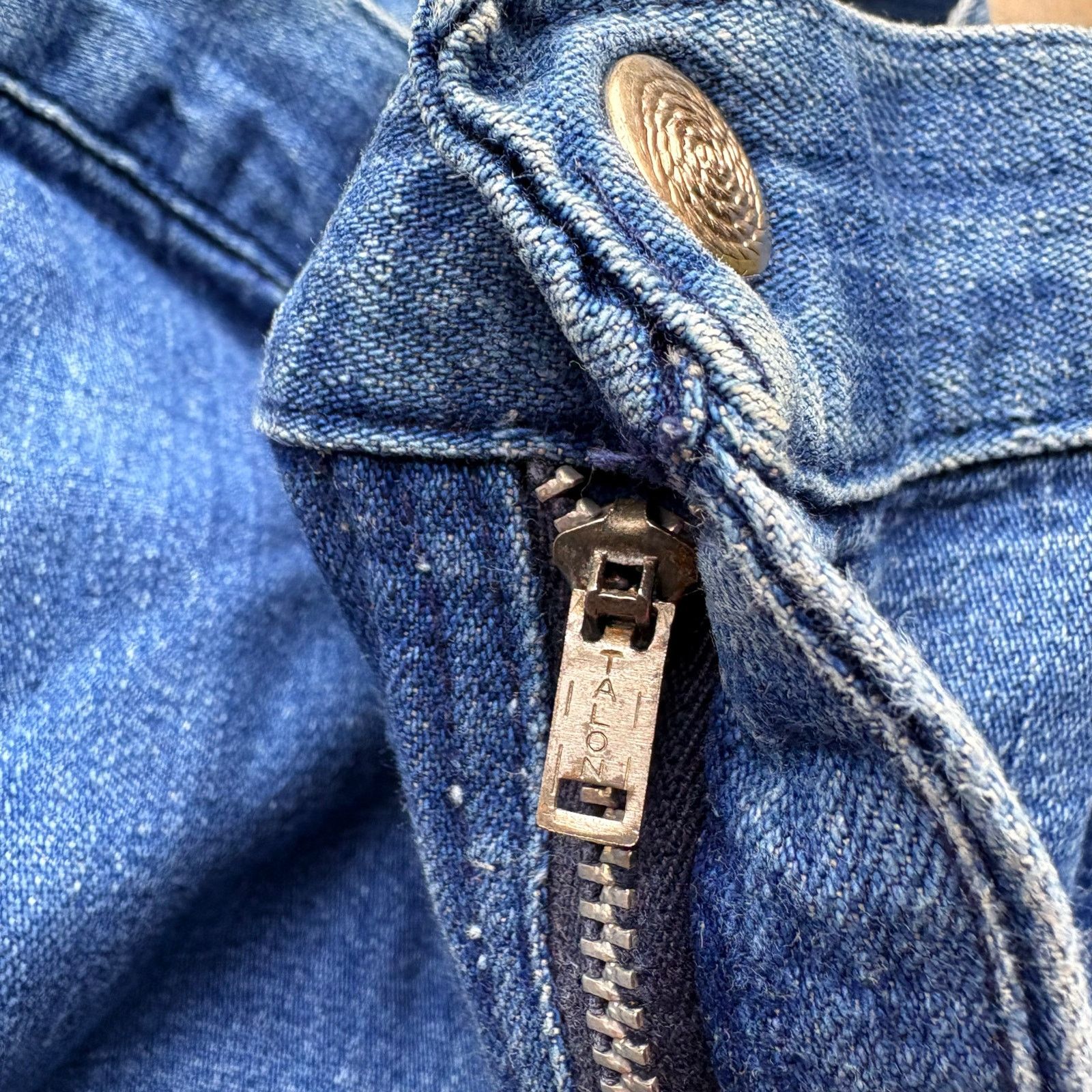 Vintage True Vintage 60s 70s Jc Penny Bells Blue Jeans Wide Flares Size US 28 / EU 44 - 6 Thumbnail