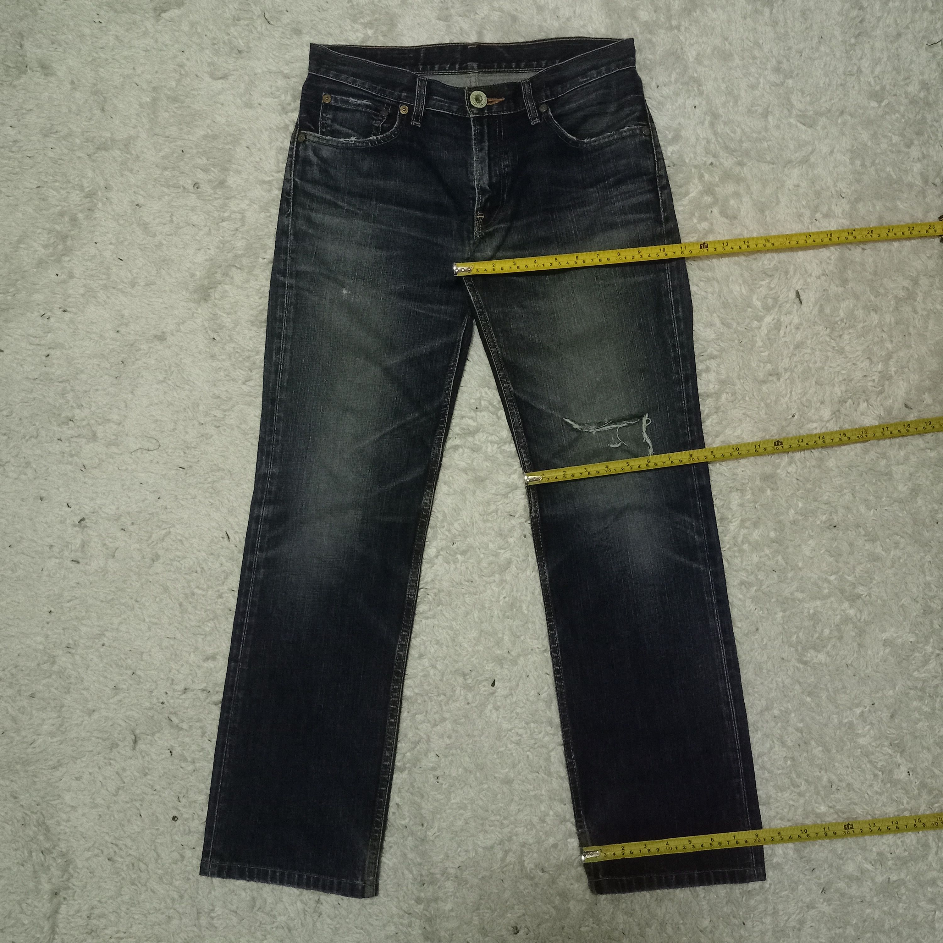 Levi's Vintage 90s Levis 502 Mud Wash Distressed Loose Jeans 32x30 Size US 32 / EU 48 - 11 Thumbnail