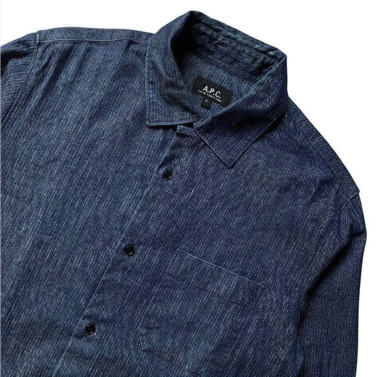 A.P.C. Denim workwear shirt made in japan Size US M / EU 48-50 / 2 - 2 Thumbnail