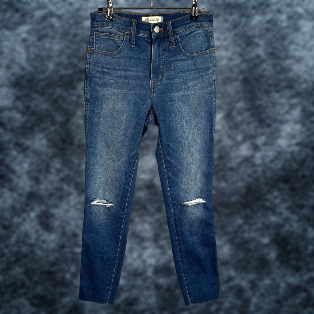 Madewell VINTAGE Madewell Jeans Skinny Adults 25 Blue High Rise 10” Roadtripper Medium Wash Stretch Comfort Womens Size 26" / US 2 / IT 38 - 1 Thumbnail