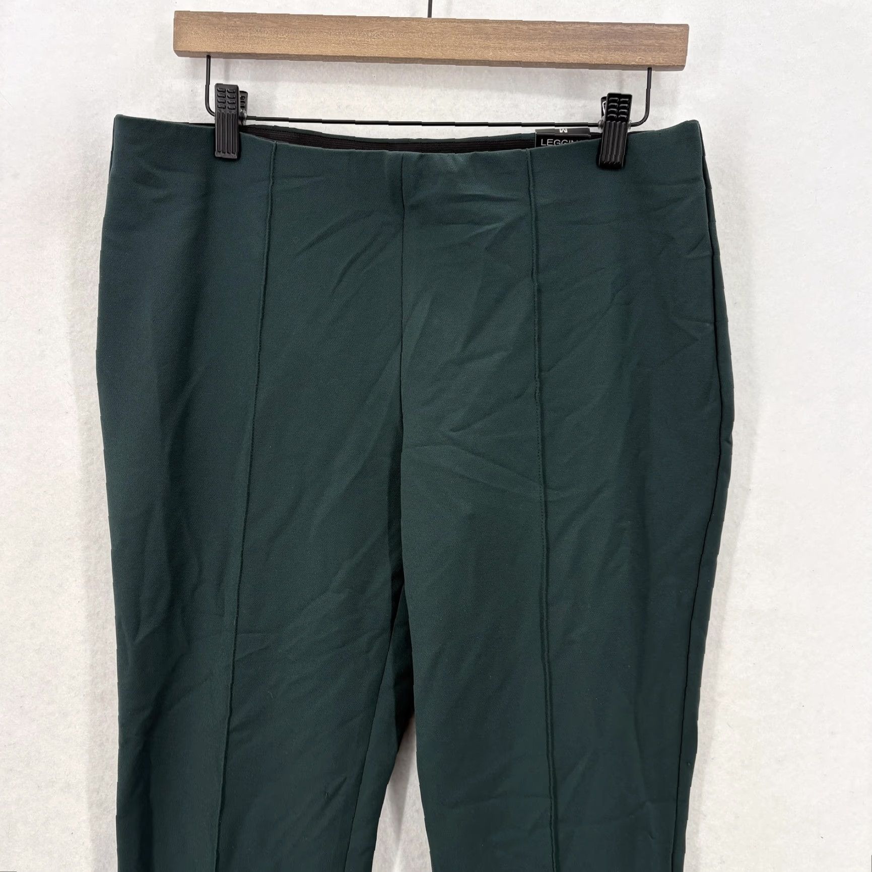 Express Express Leggings Womens Medium Green Mid Rise Ankle Pants NWT Size 32" / US 10 / IT 46 - 2 Thumbnail