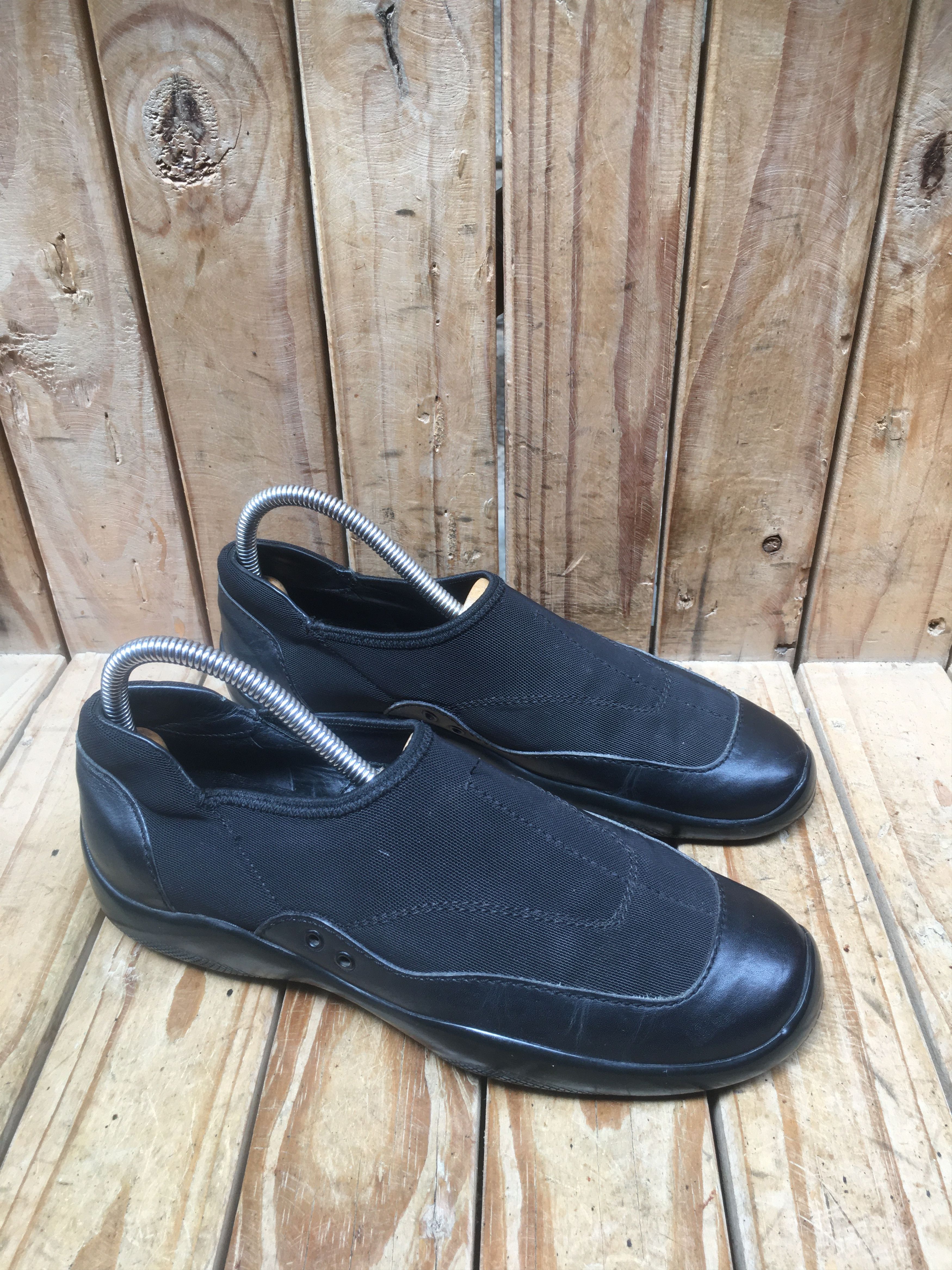 Prada Prada fabric Leather flat shoes EUR 38 Size US 8 / IT 38 - 2 Thumbnail
