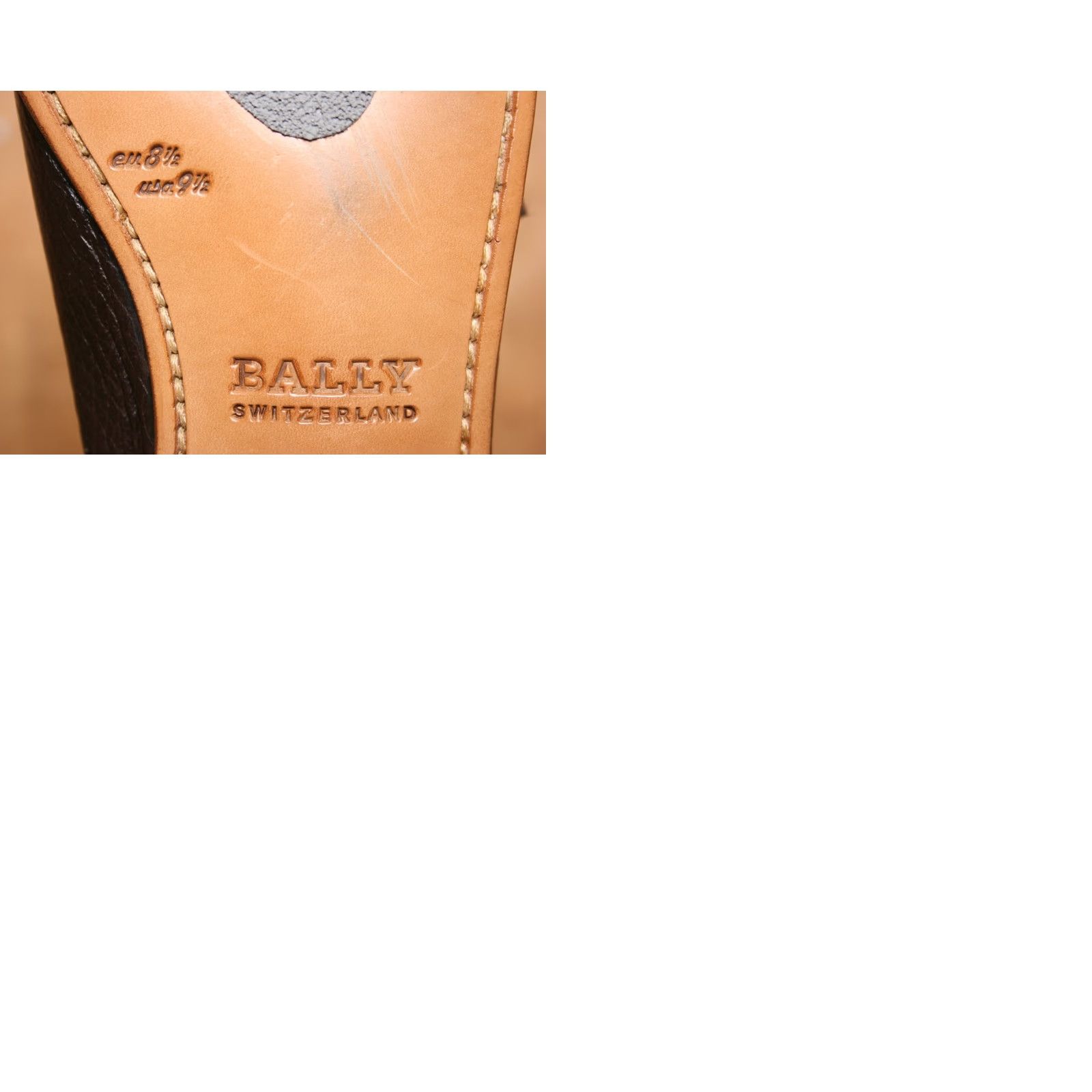 Bally BALLY Brown Pebbled Leather Buckle Strap Moc Toe Loafers UK 8.5 E US 9.5 D Slip On Mens Leather Loafer Size US 9 / EU 42 - 9 Thumbnail