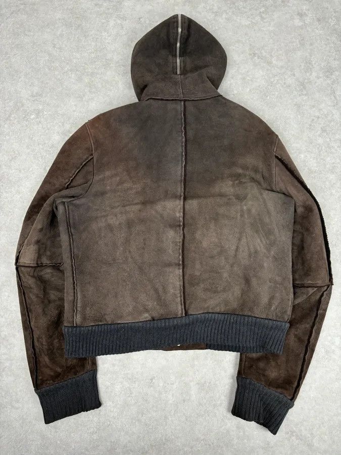 Dolce & Gabbana AW2004 Dolce & Gabbana Shearling Hooded Suede Bomber Jacket Size US L / EU 52-54 / 3 - 5 Thumbnail