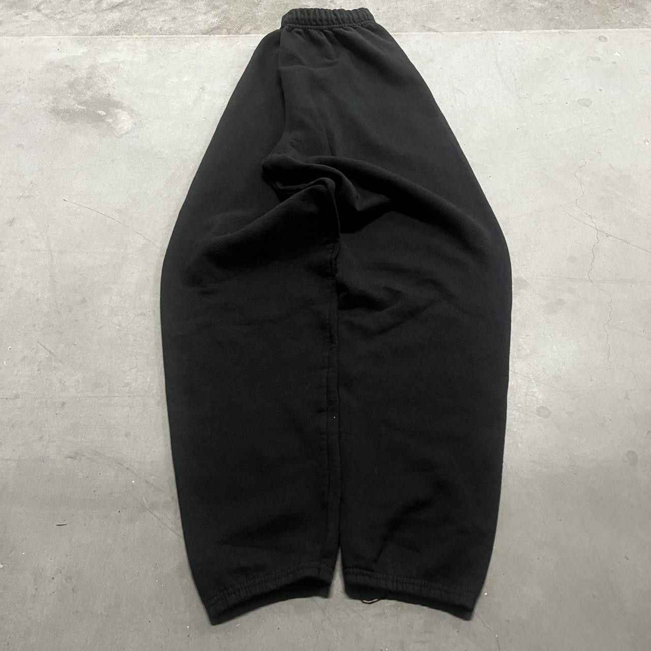 Japanese Brand × Vintage Vintage Y2K/2000s Baggy Fit Black Sweatpants! Size US 30 / EU 46 - 2 Thumbnail