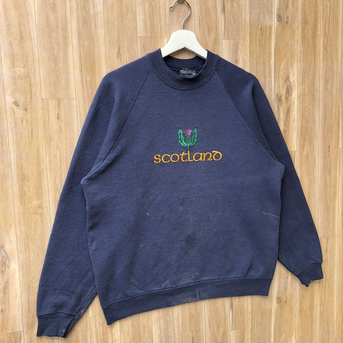 Vintage Vintage Scotland Pullover Sweatshirt Size US L / EU 52-54 / 3 - 2 Thumbnail