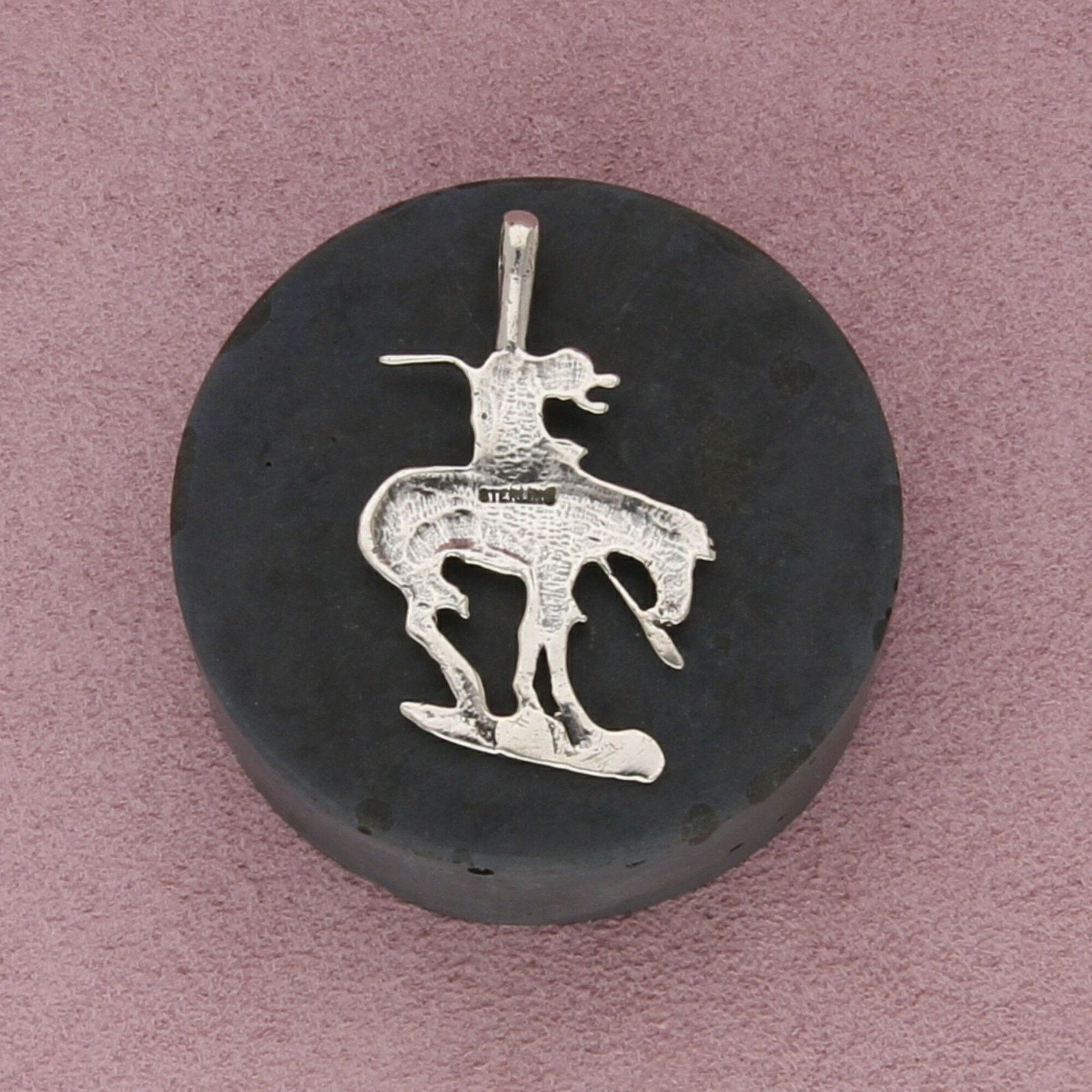 Sterling Silver sterling silver southwestern trailblazer cowboy pendant Size ONE SIZE - 2 Thumbnail