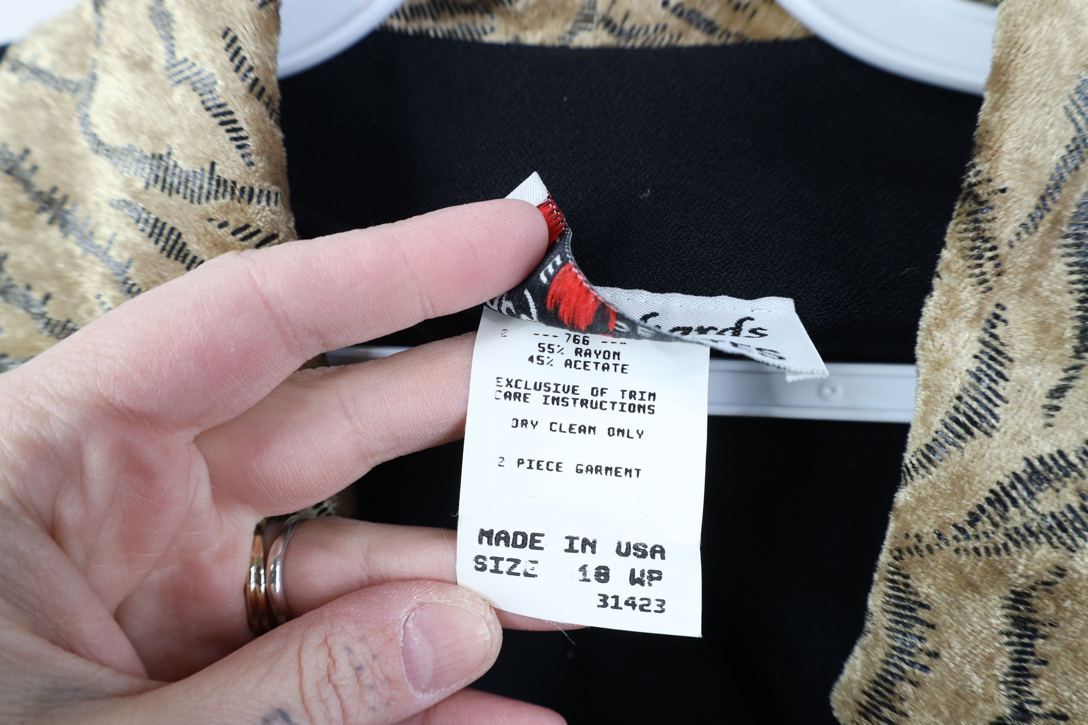 Vintage Vintage 90s Streetwear Knit Evening Blazer Jacket Black USA Size XXL / US 16-18 / IT 52-54 - 7 Thumbnail