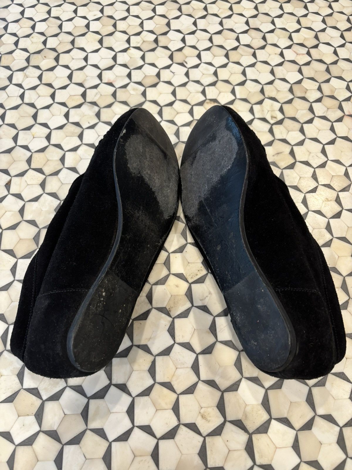 Lanvin LANVIN Black Suede Lace Up Moccasins Size US 8.5 / IT 38.5 - 5 Thumbnail