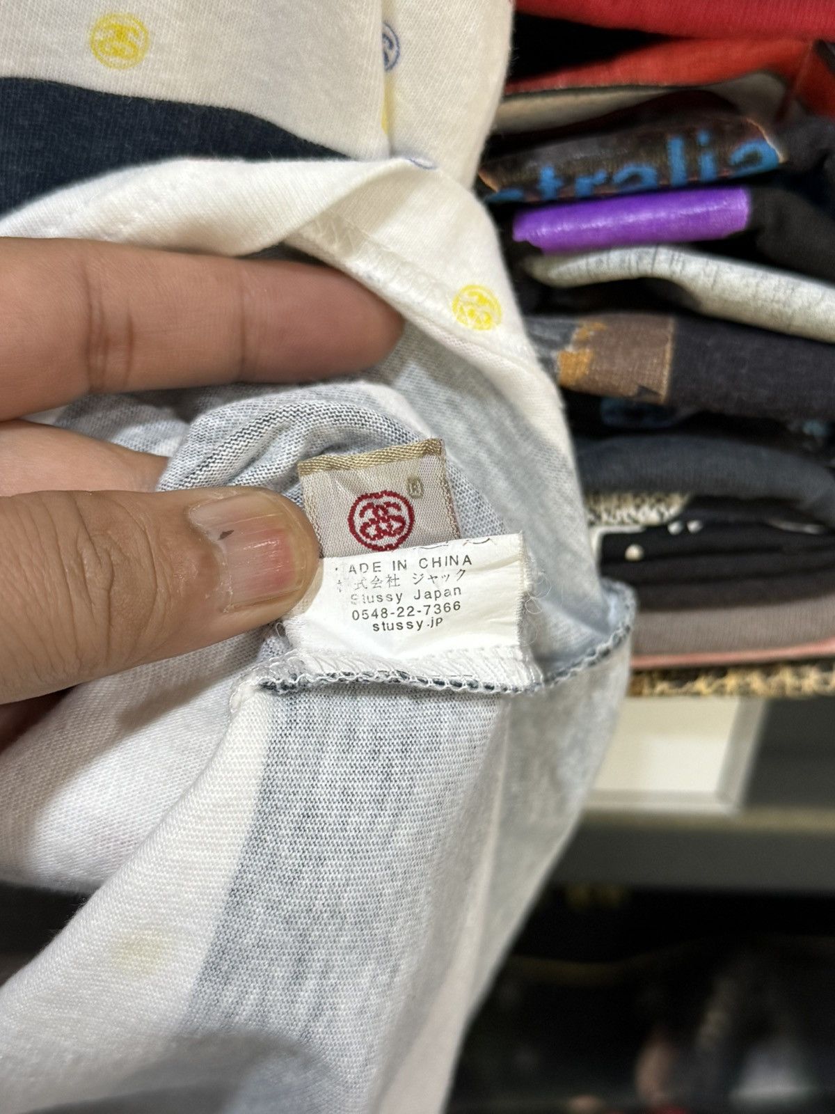 Stussy Stussy Stripe Monogram Authentic Gear Streetwear Tee Size US L / EU 52-54 / 3 - 6 Thumbnail
