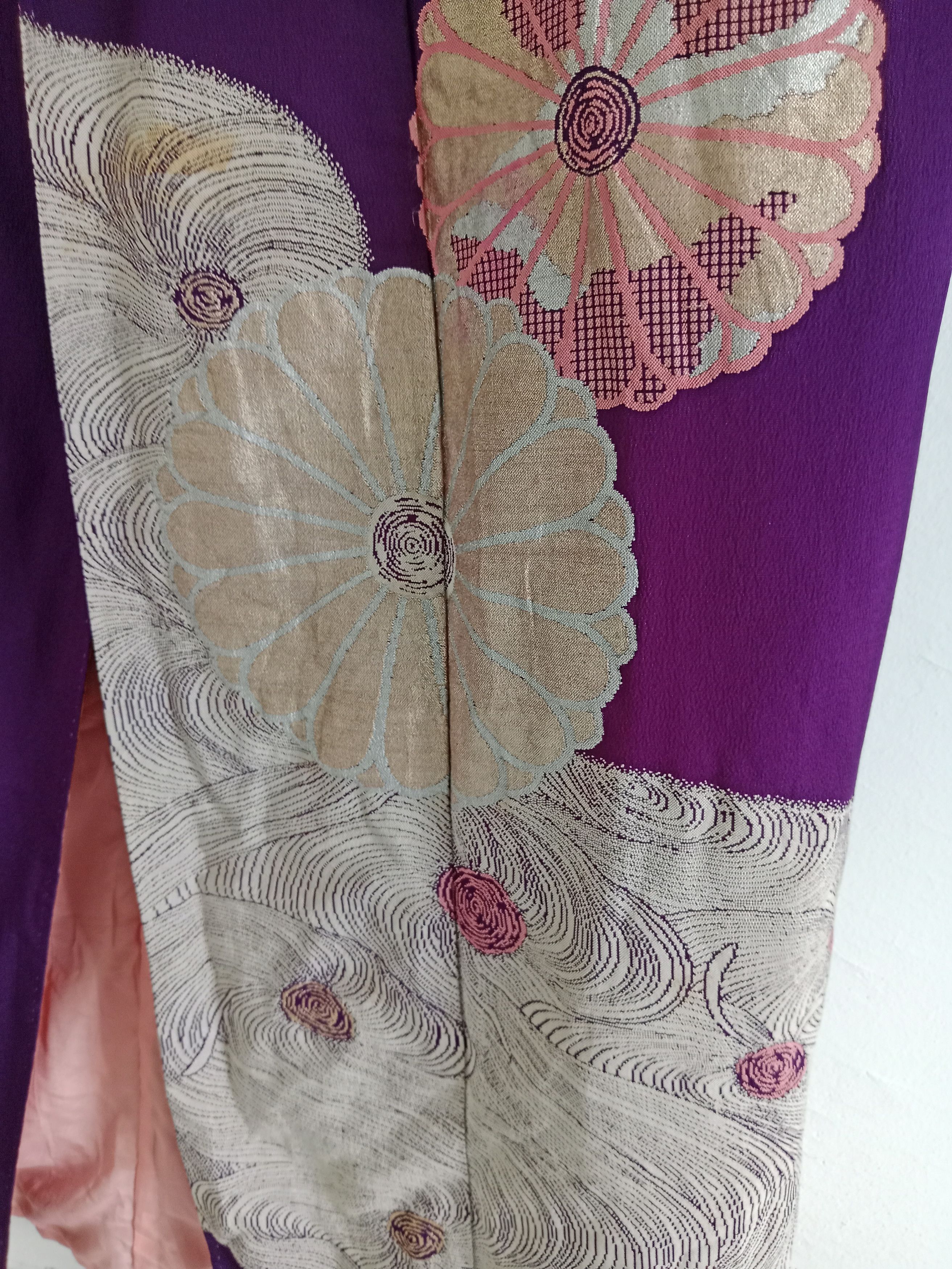 Japanese Brand Vintage Yukata Kimono Rare Motif Japanese Style Size ONE SIZE - 7 Thumbnail