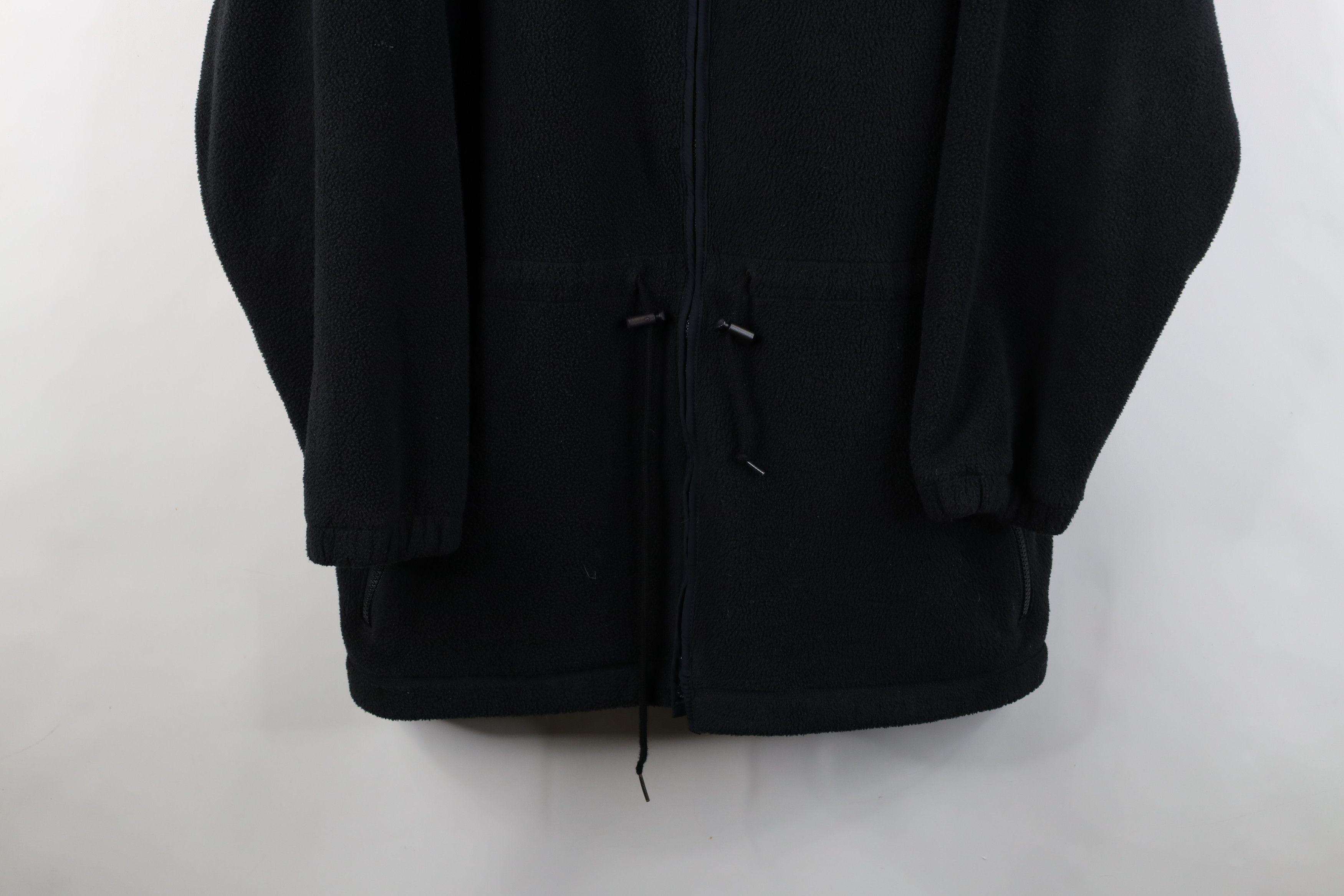 Eddie Bauer Vintage 90s Eddie Bauer Faded Full Zip Hooded Fleece Jacket Size L / US 10 / IT 46 - 3 Thumbnail