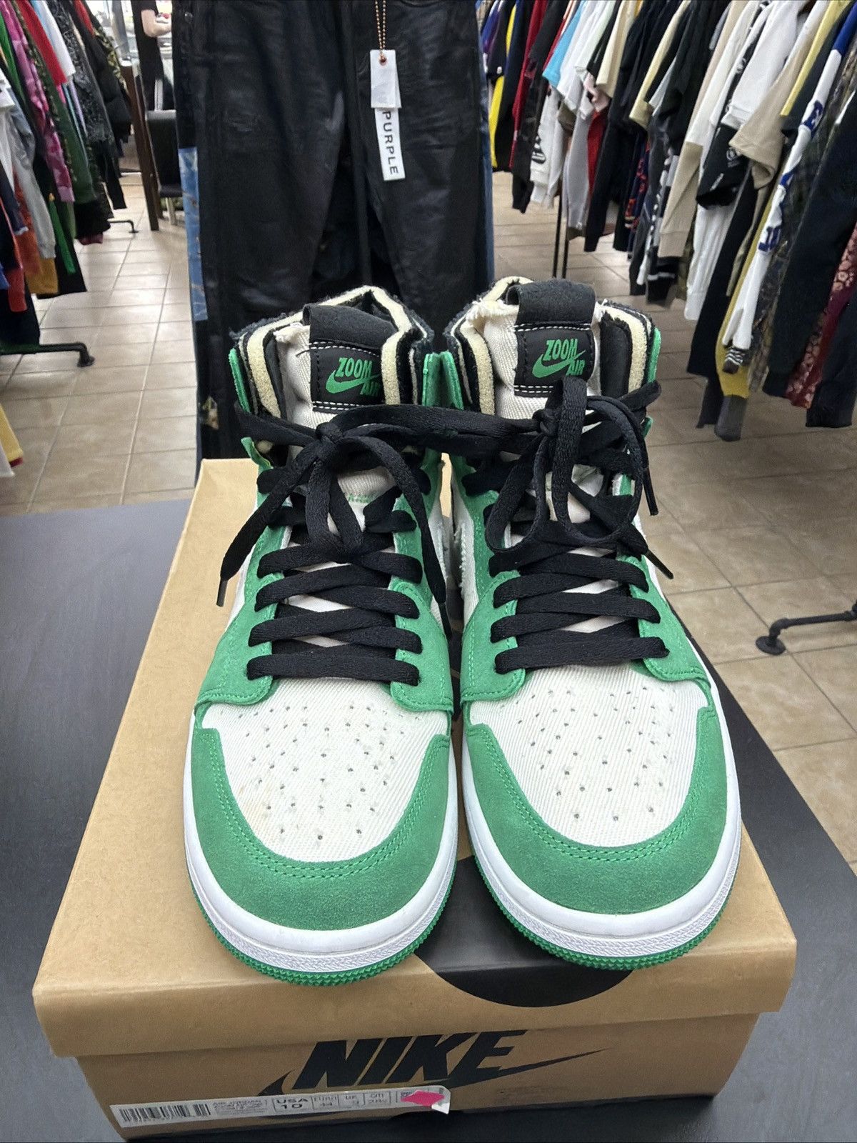 Jordan Brand Air Jordan 1 Zoom Air CMFT Black White Men's Size 10 Size US 10 / EU 43 - 5 Thumbnail