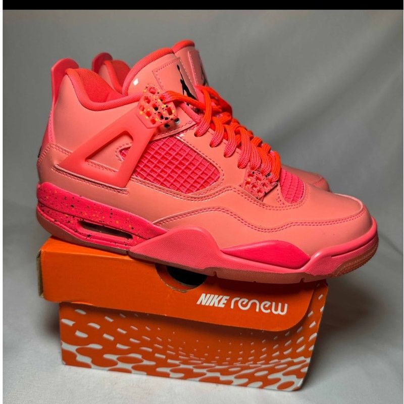 Jordan Brand × Nike Size 8 - Wmns Air Jordan 4 Retro NRG Hot Punch Men's Shoes Size US 8 / IT 38 - 1 Thumbnail