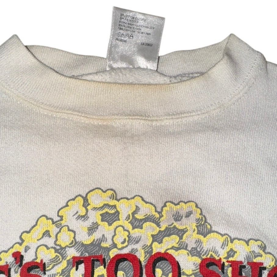 Tultex LIFES TOO SHORT TO NOT EAT POPCORN 90s Sweatshirt Size M Size M / US 6-8 / IT 42-44 - 4 Thumbnail