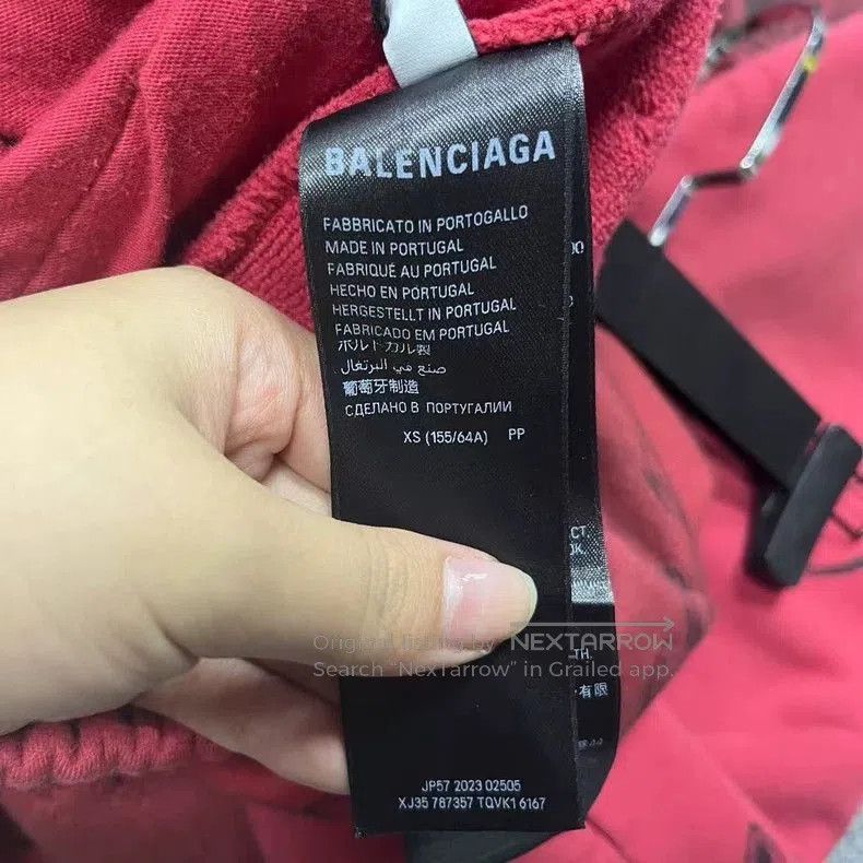 Balenciaga Balenciaga Red Printed Knit Sweatpants . Size US 30 / EU 46 - 4 Thumbnail