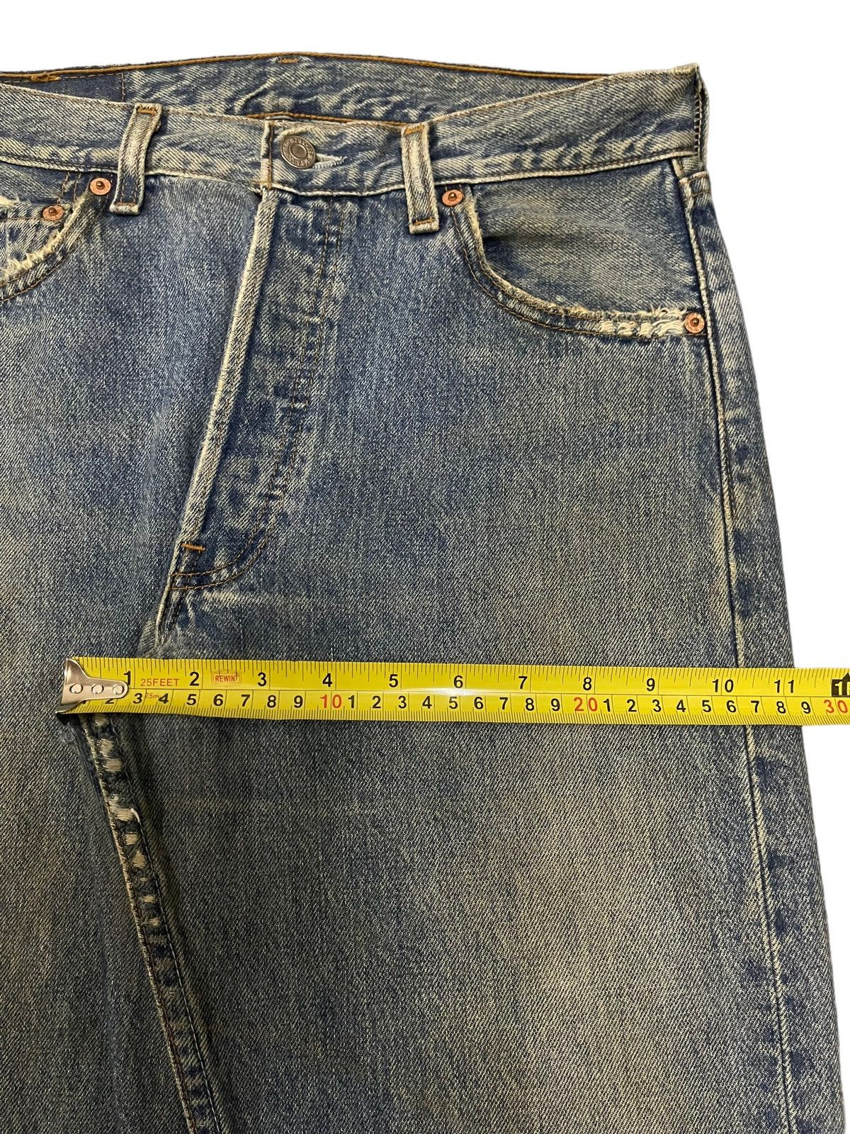 Levi's Vintage 90s Levis 501 Blue Wash Classic Style Jeans Size US 30 / EU 46 - 16 Thumbnail
