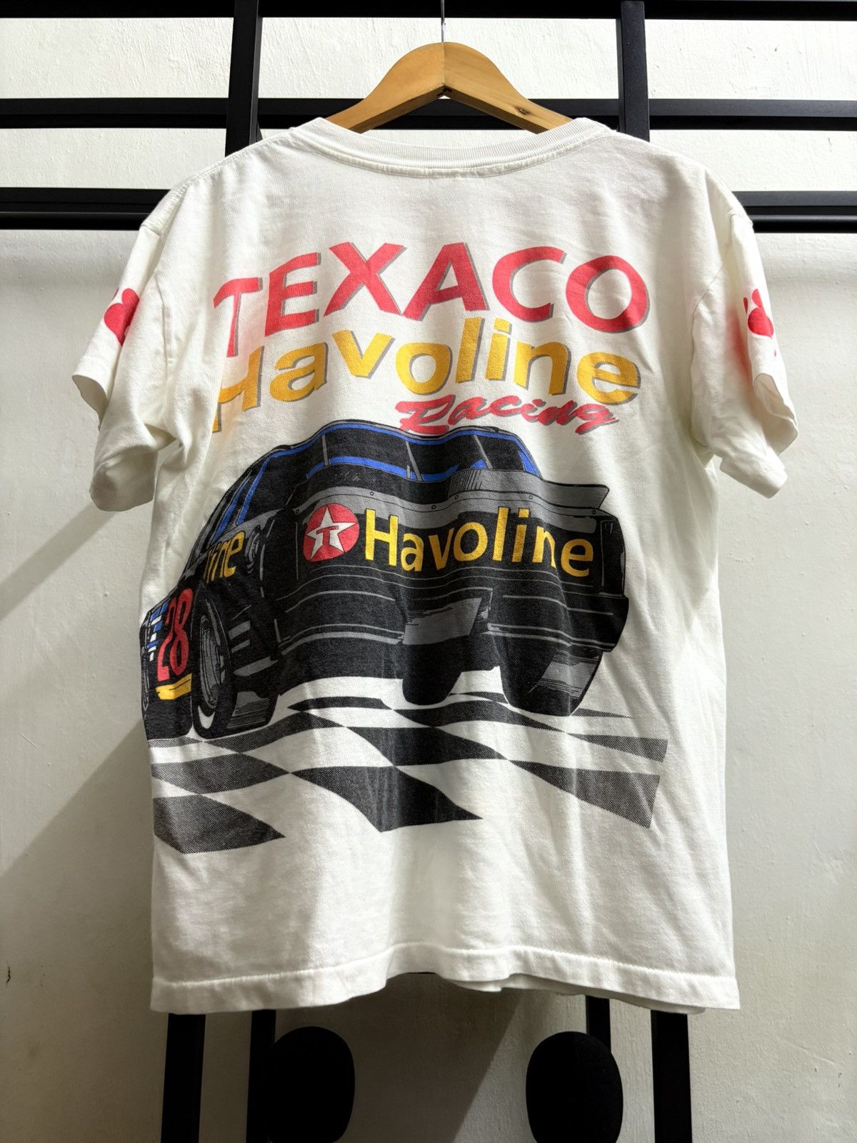 Vintage 🔥HOT🔥 VINTAGE OVP DRAG TEXACO HAVOLINE RACING TEE Size US L / EU 52-54 / 3 - 3 Thumbnail