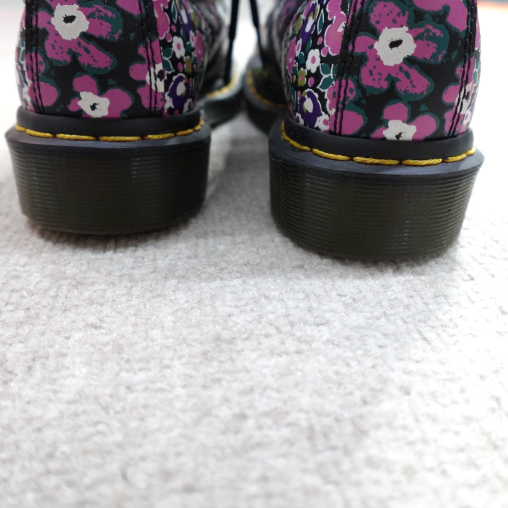 Dr. Martens Dr. Martens Boots Womens 7 Black Pascal Floral 8 Eye Size US 5 / IT 35 - 6 Thumbnail