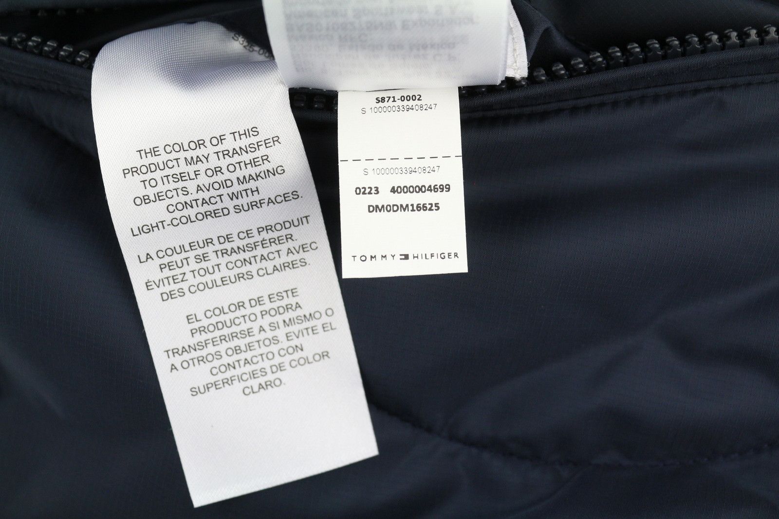 Tommy Hilfiger REVERSIBLE QUILTED M Blue Quilted Hooded Zip Jacket 86388 Size US M / EU 48-50 / 2 - 12 Thumbnail