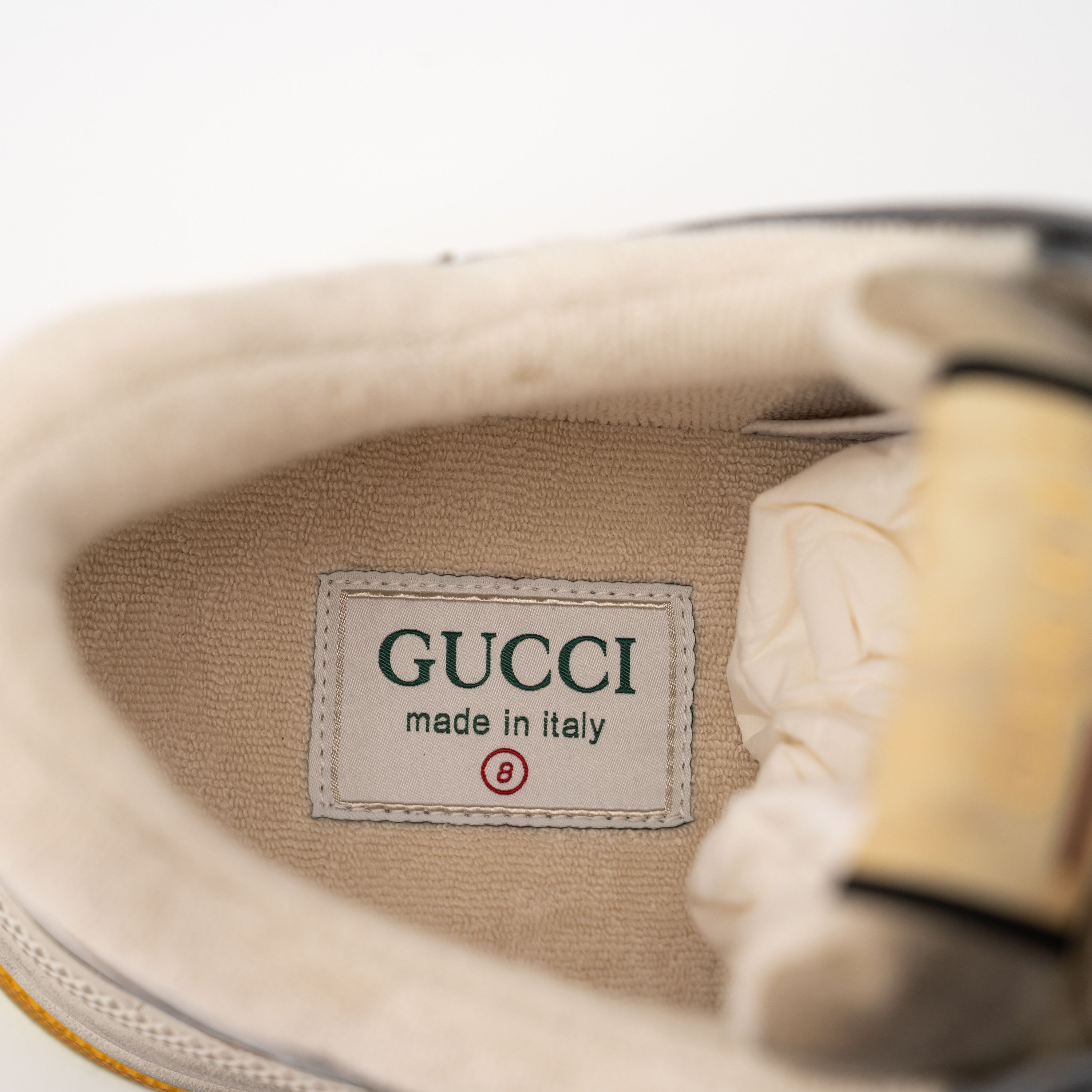 Gucci Size 8G - Gucci Ultrapace Silver Metallic Green sneakers Size US 8.5 / EU 41-42 - 6 Thumbnail