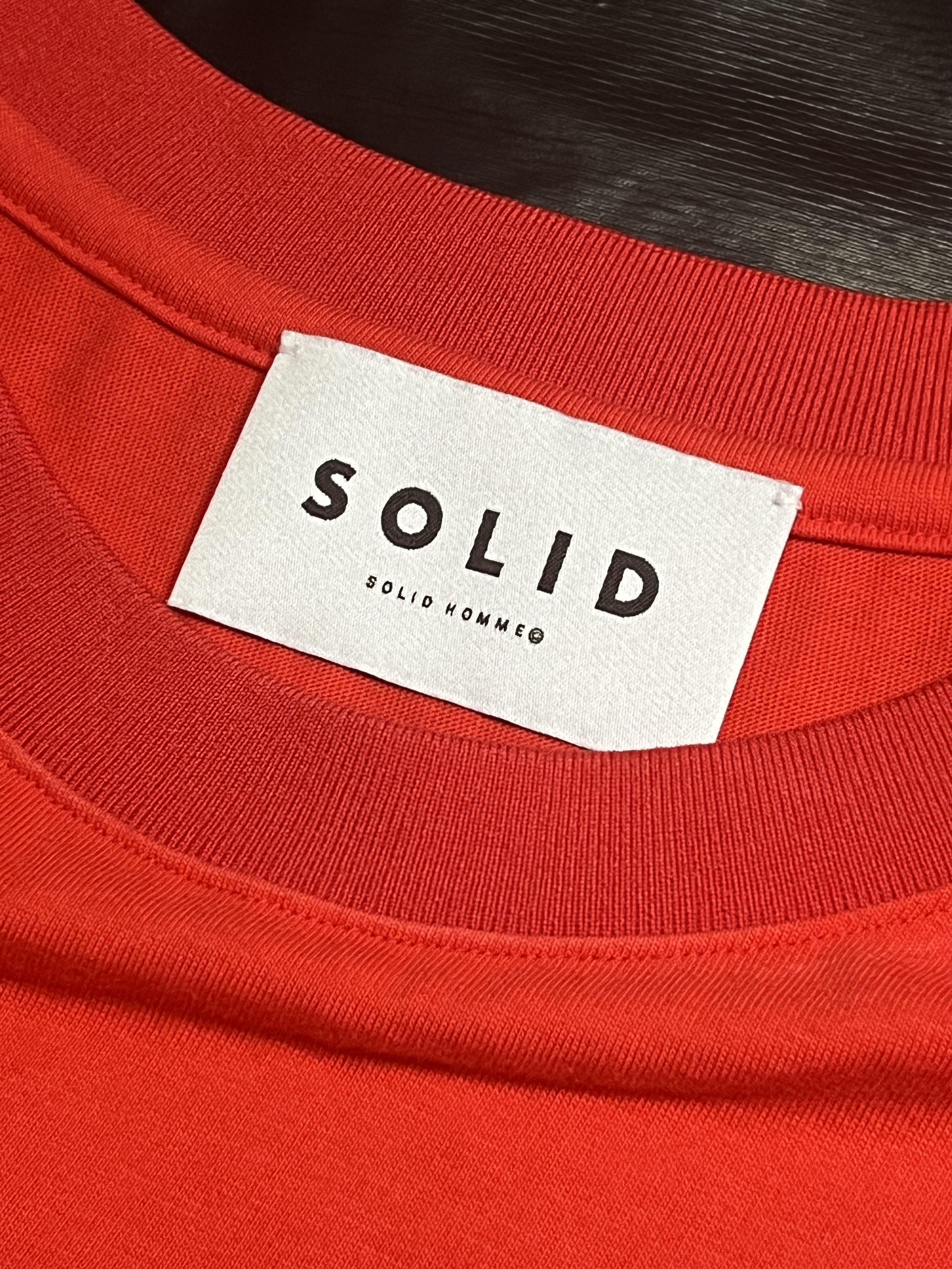 Solid Homme Soild Homme - 20ss Red Long Sleeve backlogos Size US L / EU 52-54 / 3 - 3 Thumbnail