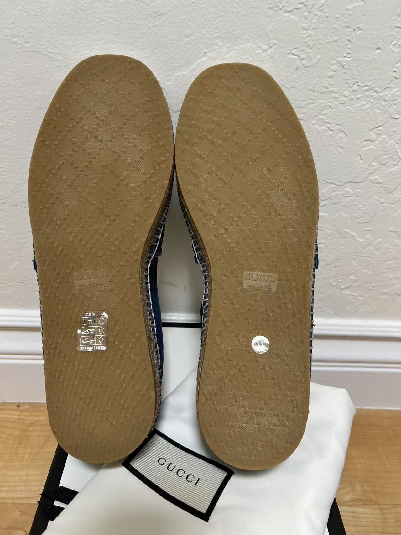 Gucci GUCCI Microguccissima Pattern Leather Espadrilles Size US 11.5 / EU 44-45 - 4 Thumbnail