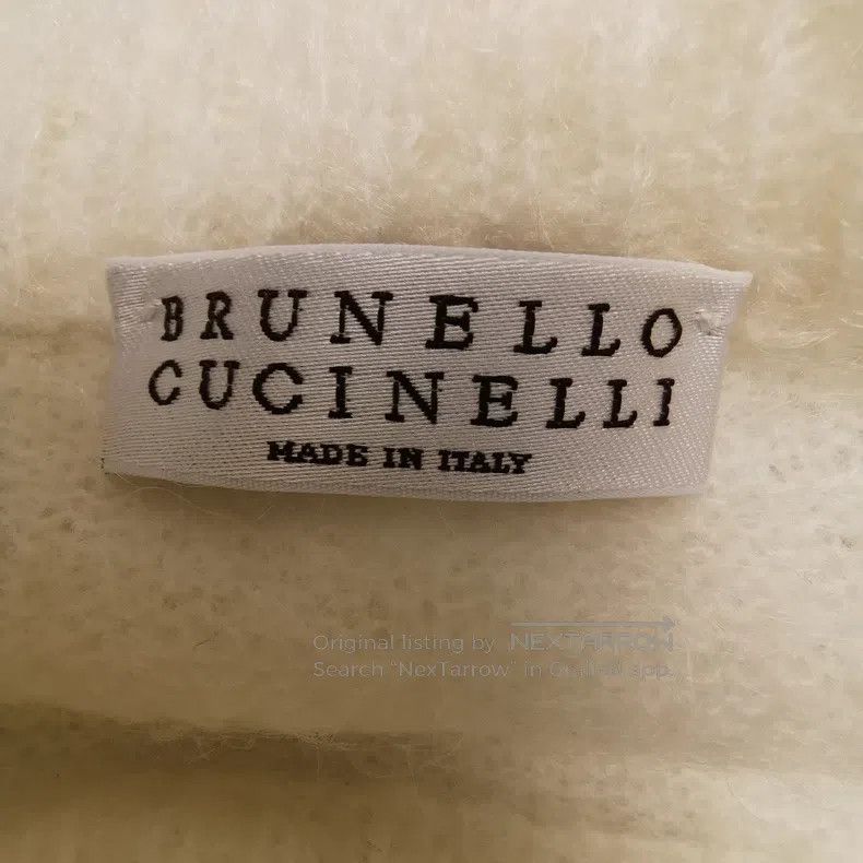 Brunello Cucinelli Brunello Cucinelli Mohair and wool blend letter logo round Size US M / EU 48-50 / 2 - 4 Thumbnail