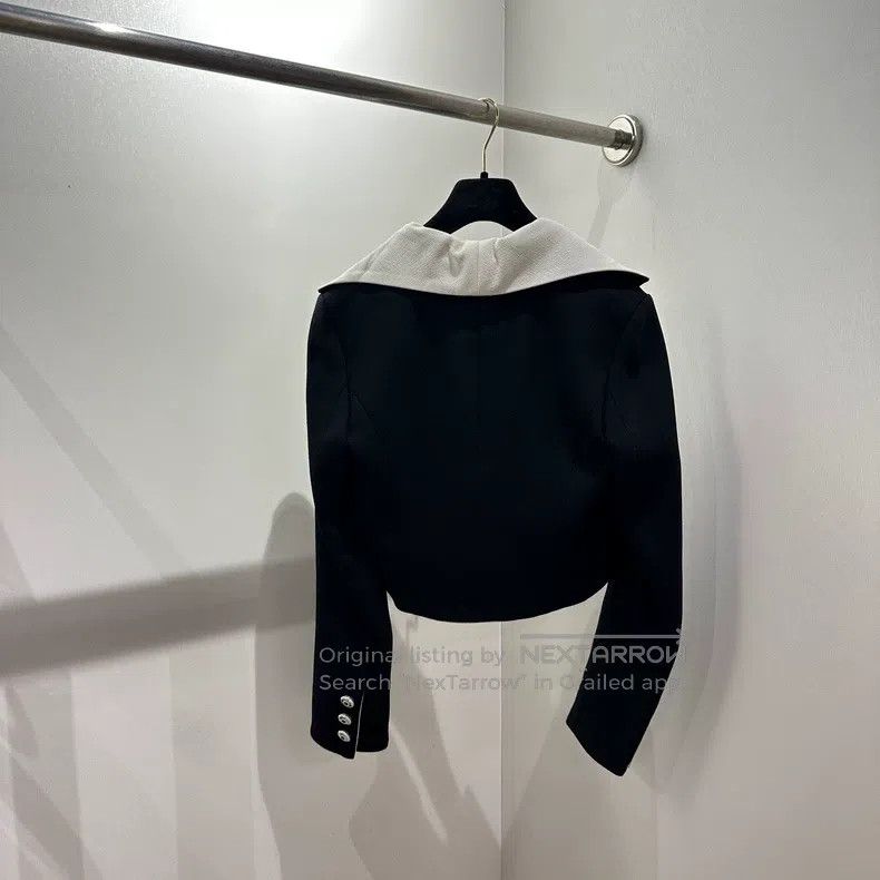 Chanel Chanel Cruise series short black and white lapel jacket Size XS / US 0-2 / IT 36-38 - 2 Thumbnail