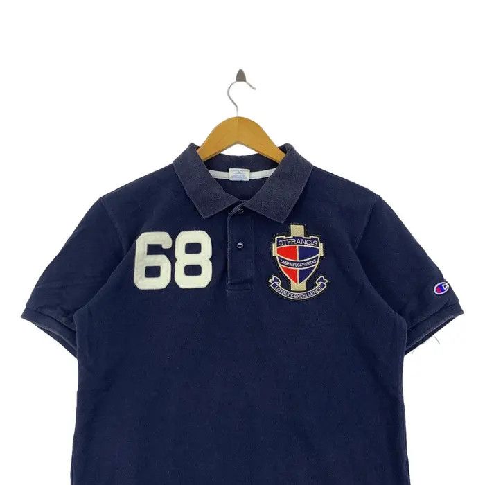 Champion Vintage CHAMPION x ST. FRANCIS COLLEGE Polo Tee Shirt Top Size L / US 10 / IT 46 - 2 Thumbnail