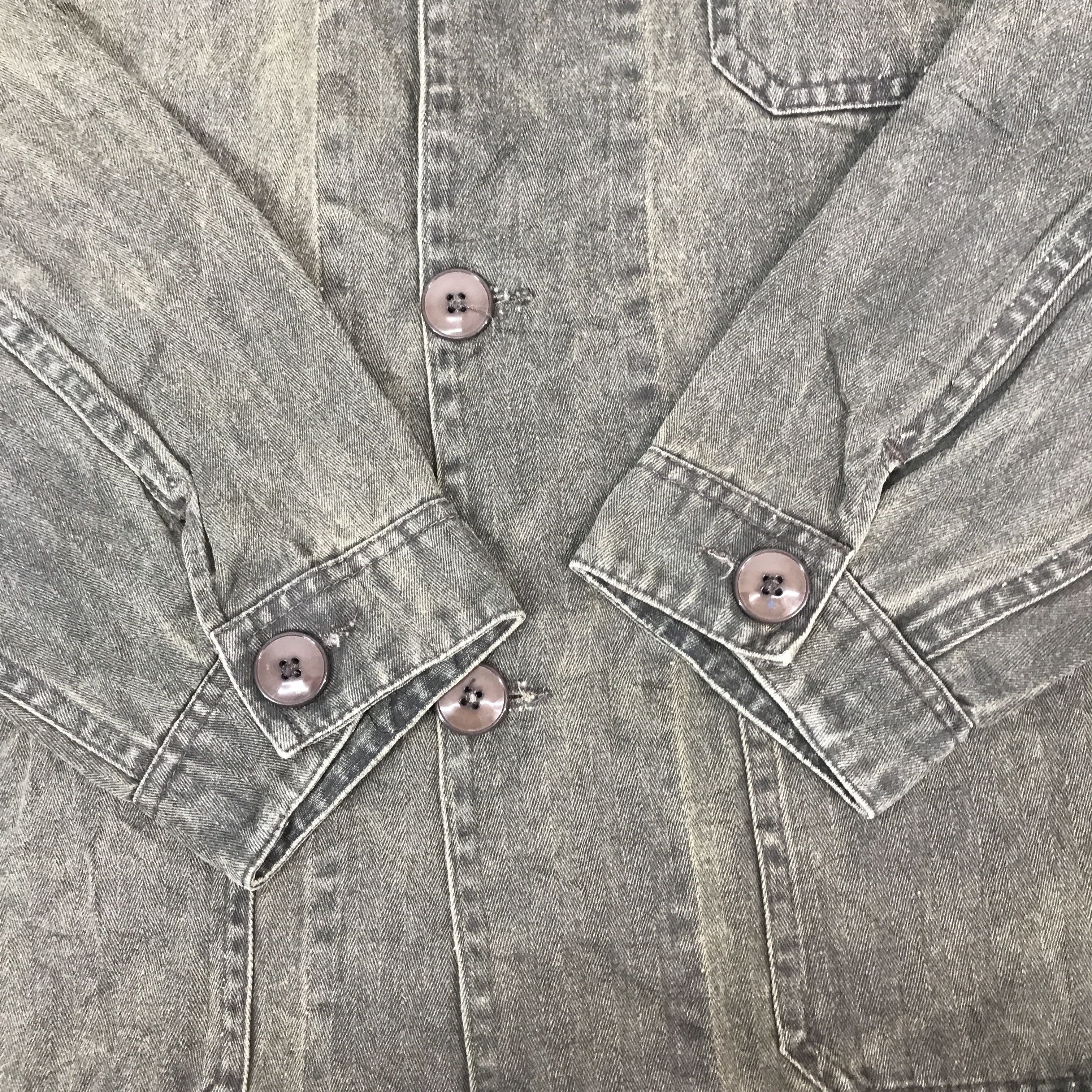 Danton × Vintage Vintage Danton Black faded Button Jacket Size US L / EU 52-54 / 3 - 7 Thumbnail