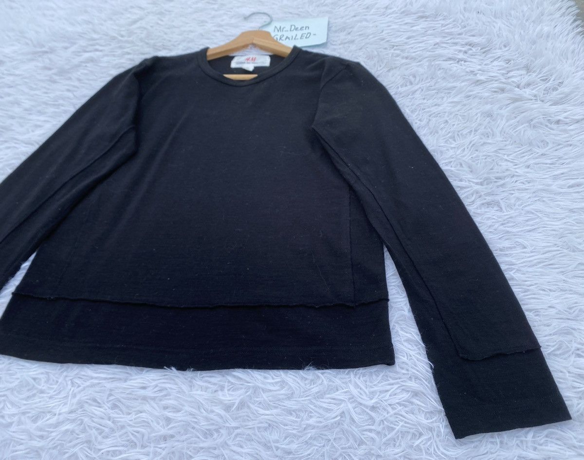 Comme des Garcons × H&M Rare H&M x Comme Des Gracons Wool Longsleeve Tshirt Size US S / EU 44-46 / 1 - 12 Thumbnail