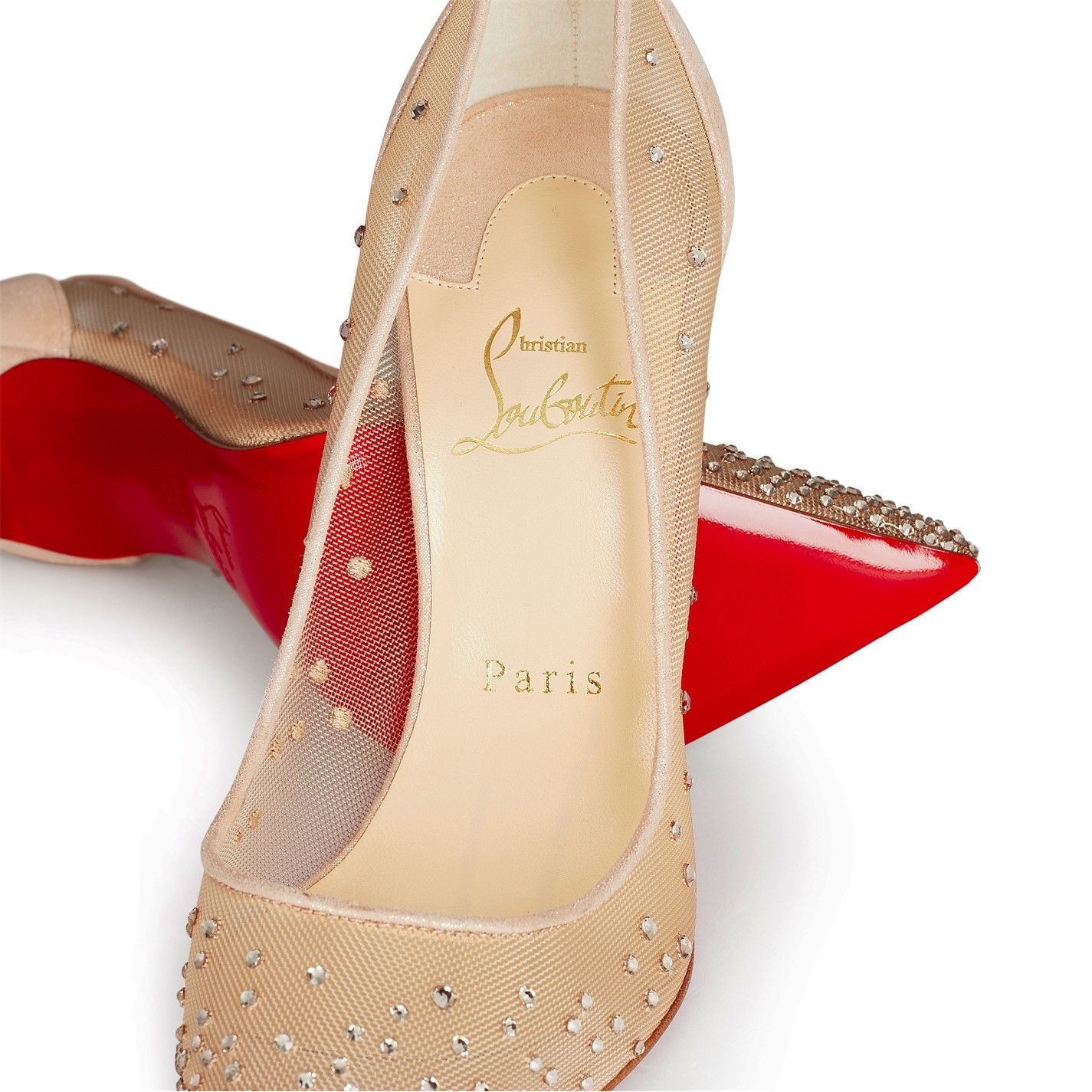 Christian Louboutin Follies Strass 100m Pumps Size US 10.5 / IT 40.5 - 6 Thumbnail