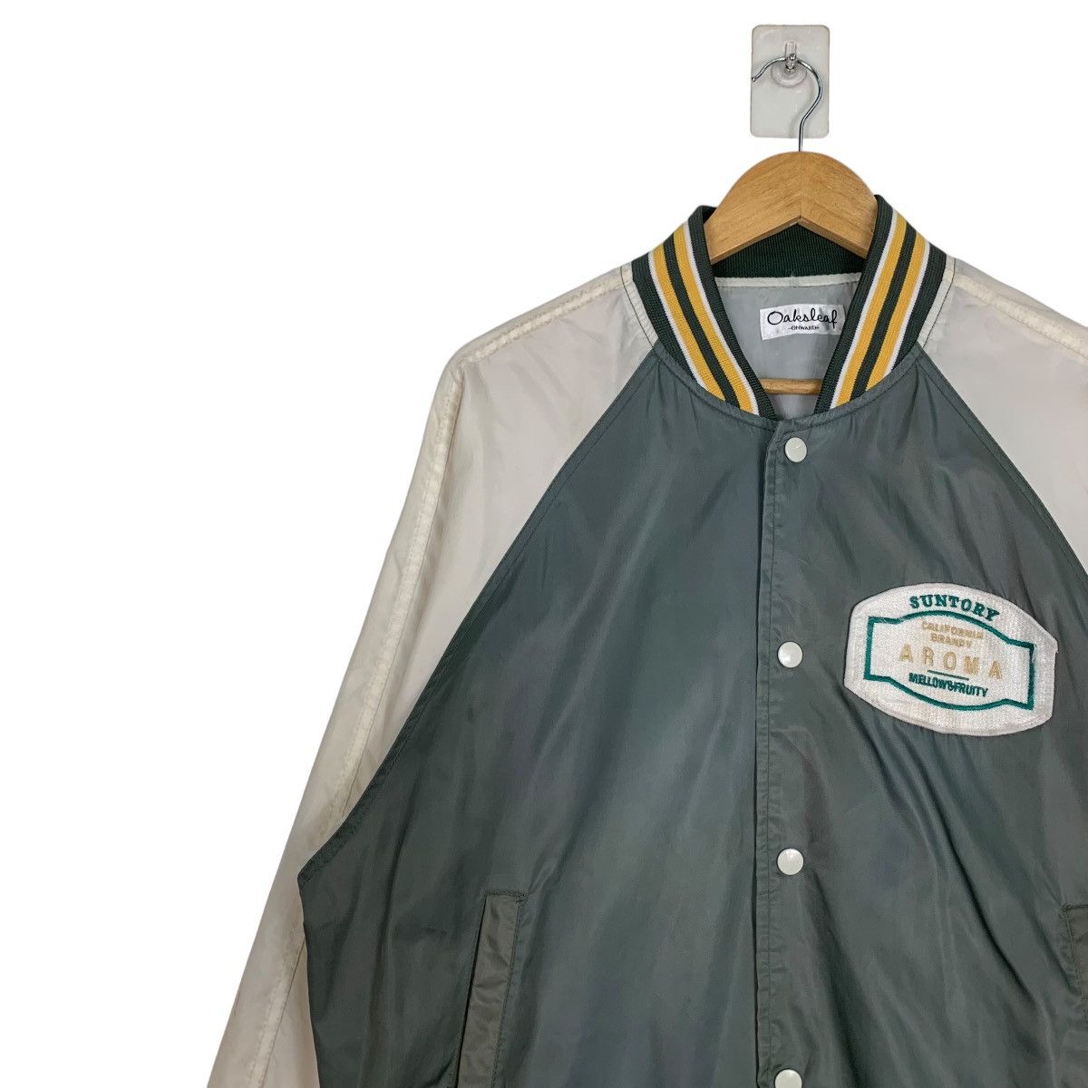 Vintage OAKSLEAF Suntory Aroma Green Coach Jacket #1049-C47 Size US M / EU 48-50 / 2 - 3 Thumbnail