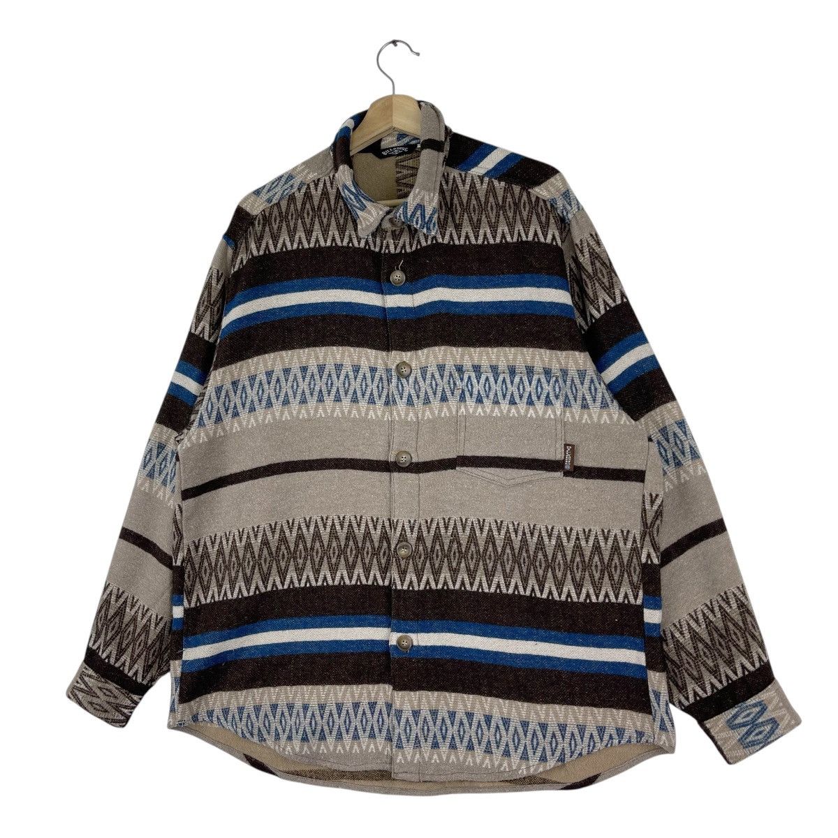 Billabong × Vintage 90’s Billabong Native Flannel Size US XL / EU 56 / 4 - 6 Thumbnail
