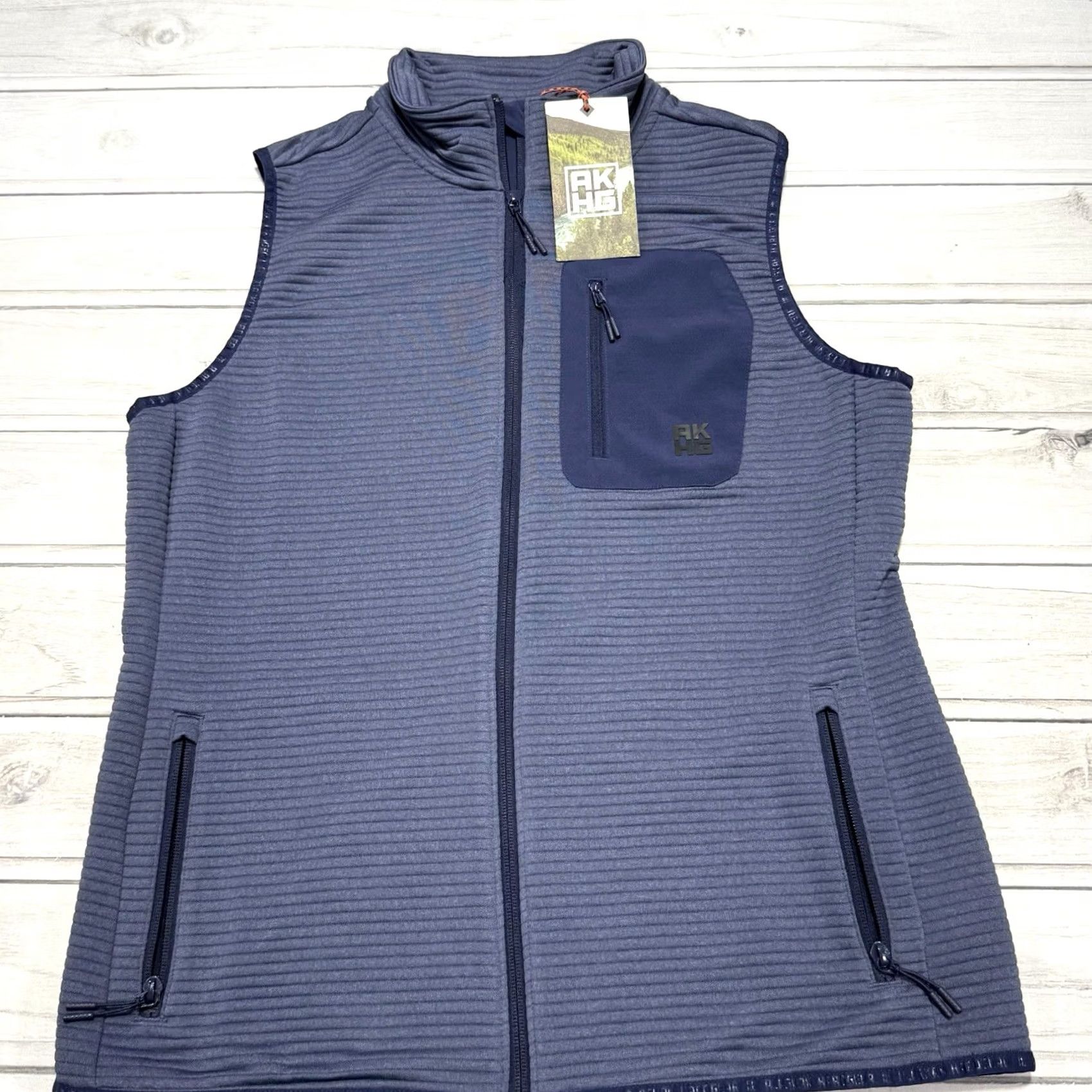 Vintage Duluth Alaskan Headgear Vest Mens M Blue Full Zip Puffer Jacket Outdoor Insulated Quilted Logo Zipper Casual Travel Size US M / EU 48-50 / 2 - 2 Thumbnail