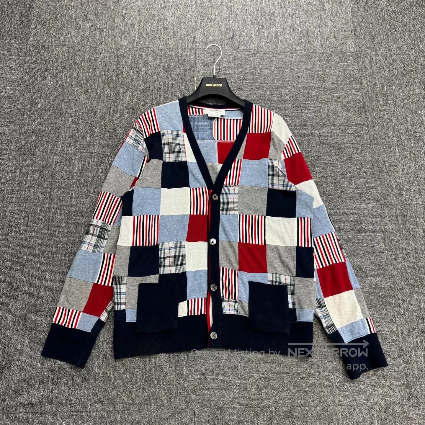 Thom Browne Thom Browne Checkerboard Patchwork Cardigan. Size US L / EU 52-54 / 3 - 1 Thumbnail