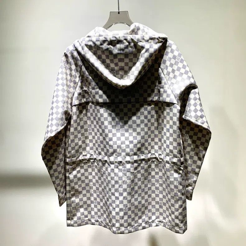 Louis Vuitton Louis Vuitton Plaid Zip Hooded Midi Coat Size S / US 4 / IT 40 - 6 Thumbnail