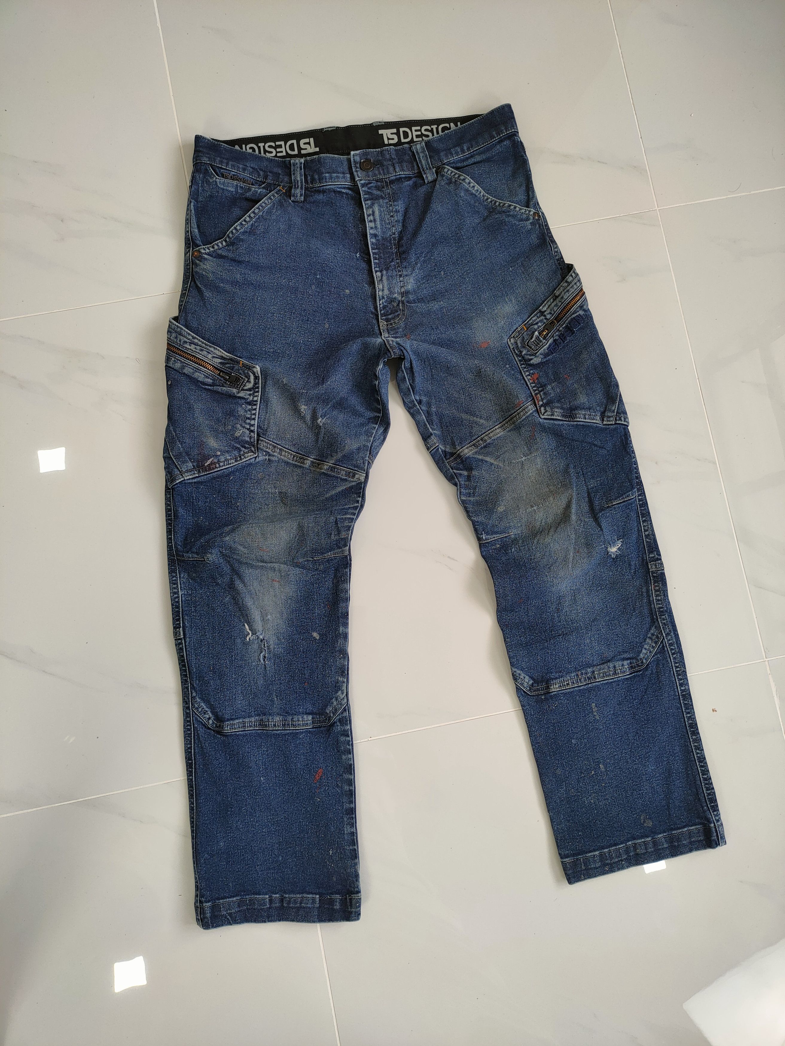 Japanese Brand × Vintage VINTAGE JAPANESE DOUBLE KNEE DISTRESSED CARGO PANTS Size US 34 / EU 50 - 1 Thumbnail