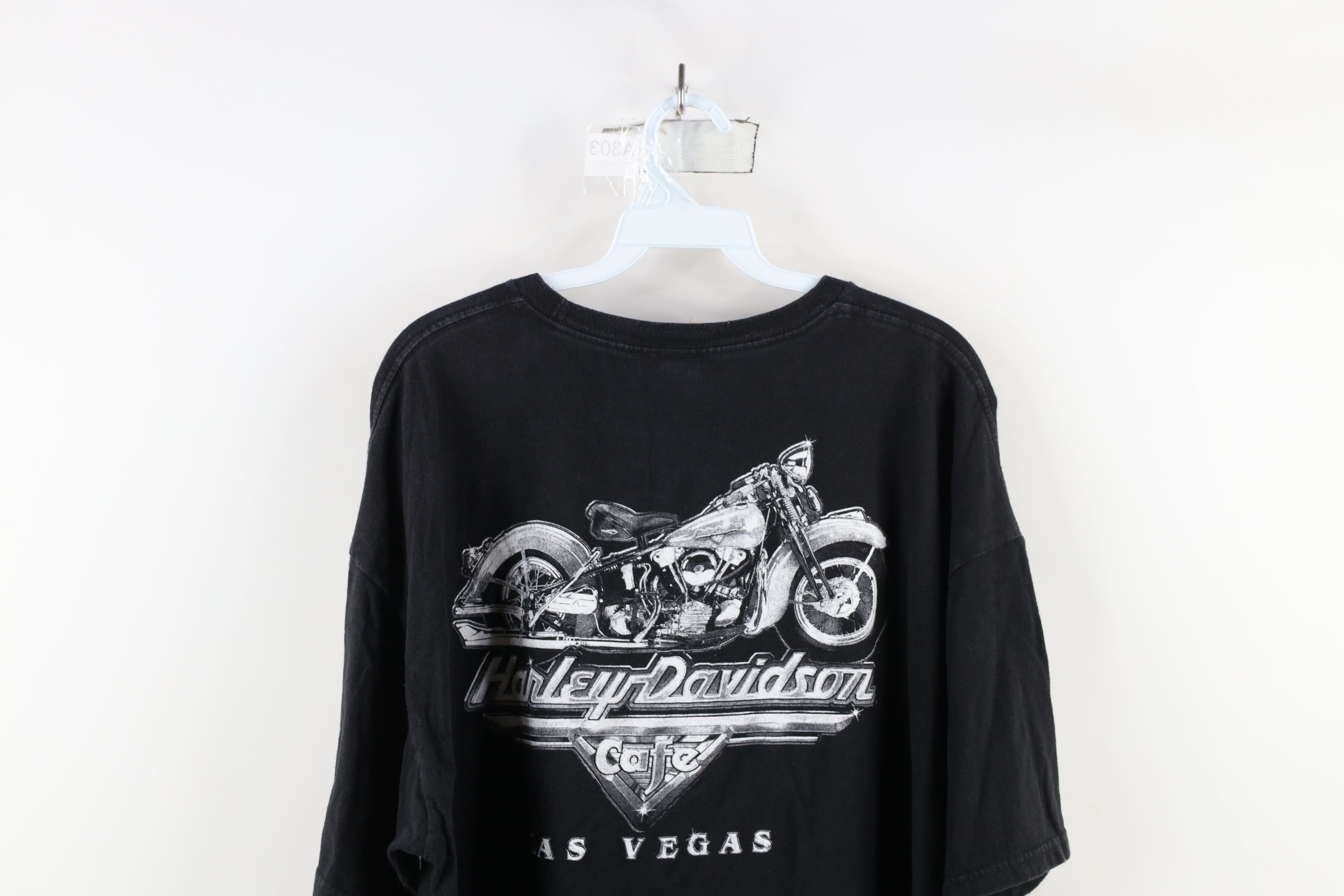 Harley Davidson × Vintage Vintage Y2K Harley Davidson Cafe Eagle Las Vegas T-Shirt Size US XL / EU 56 / 4 - 12 Thumbnail