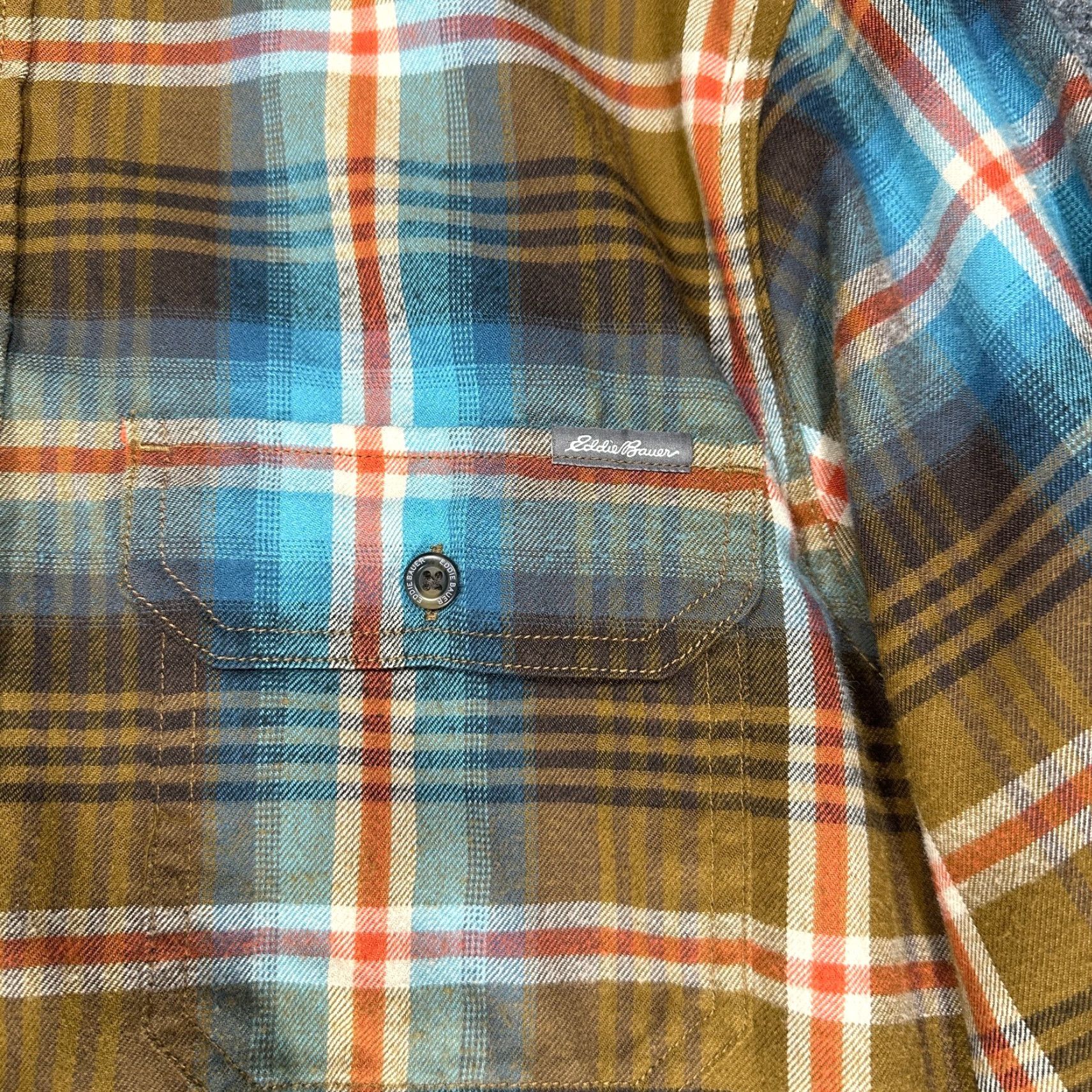 Eddie Bauer Eddie Bauer Travex Shirt Mens MT Plaid Cotton Flannel Button Up Pockets Classic Size US M / EU 48-50 / 2 - 6 Thumbnail