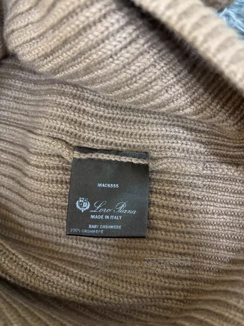 Loro Piana Loro Piana Khaki Baby Cashmere High Neck Knit Top Size US M / EU 48-50 / 2 - 4 Thumbnail