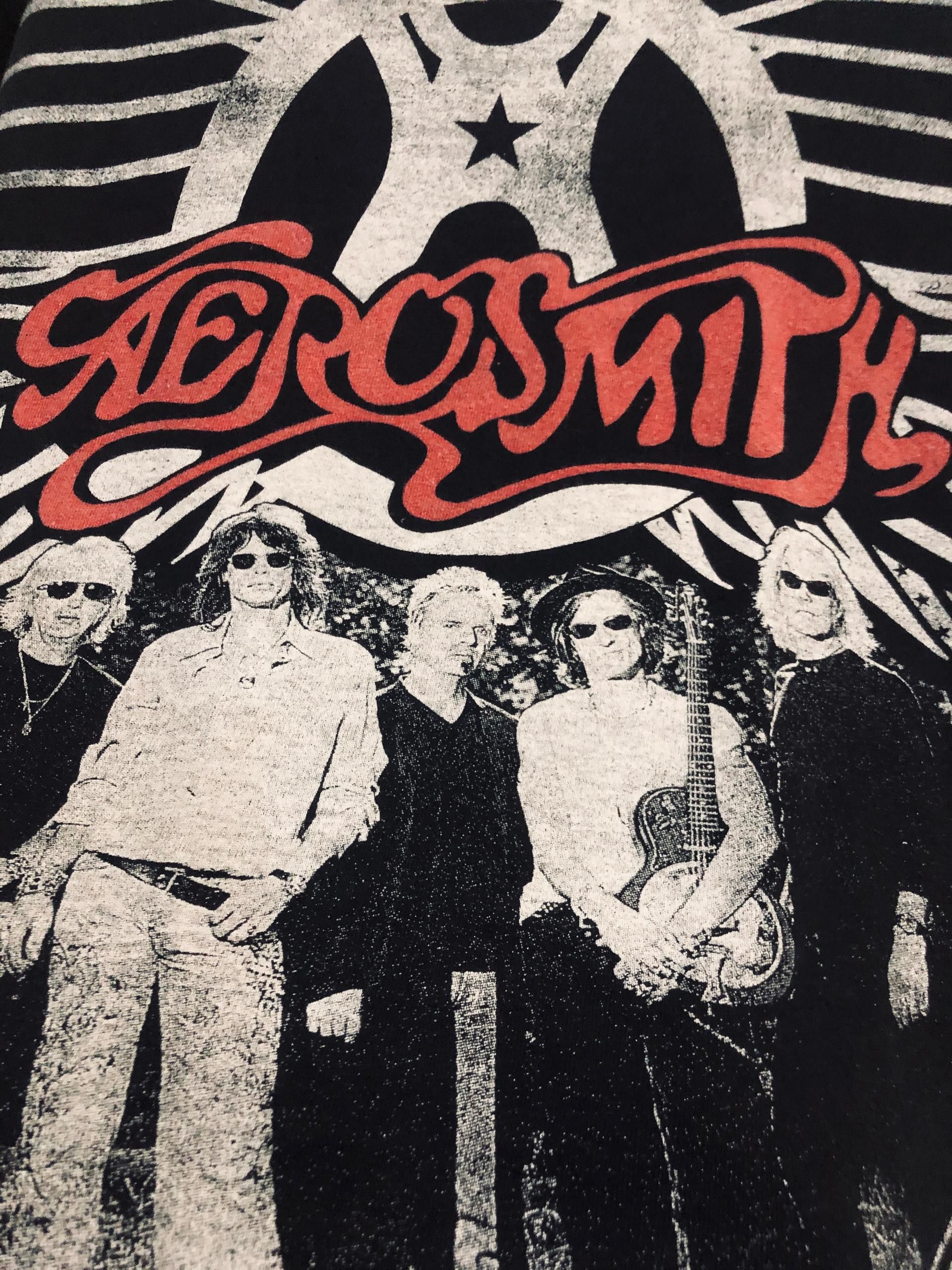Aerosmith × Band Tees Vintage Y2K Band Aerosmith World Tour 2009 Overprinted tees Size US XL / EU 56 / 4 - 3 Thumbnail
