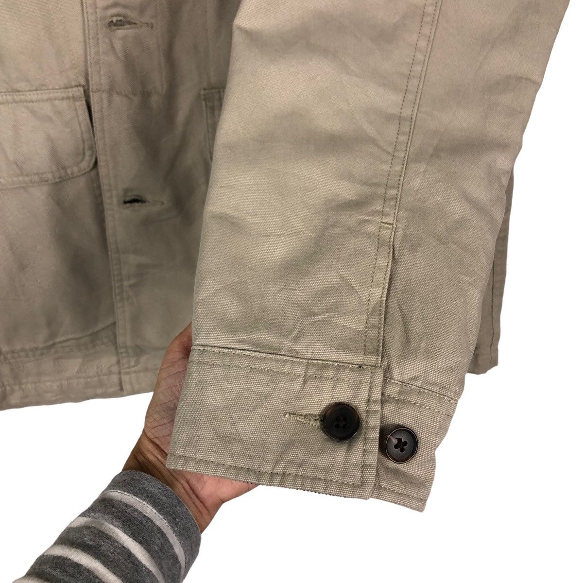 Japanese Brand Vintage Detroit Chore Jacket Lands’End Blanket LiningTartan Size US L / EU 52-54 / 3 - 15 Thumbnail