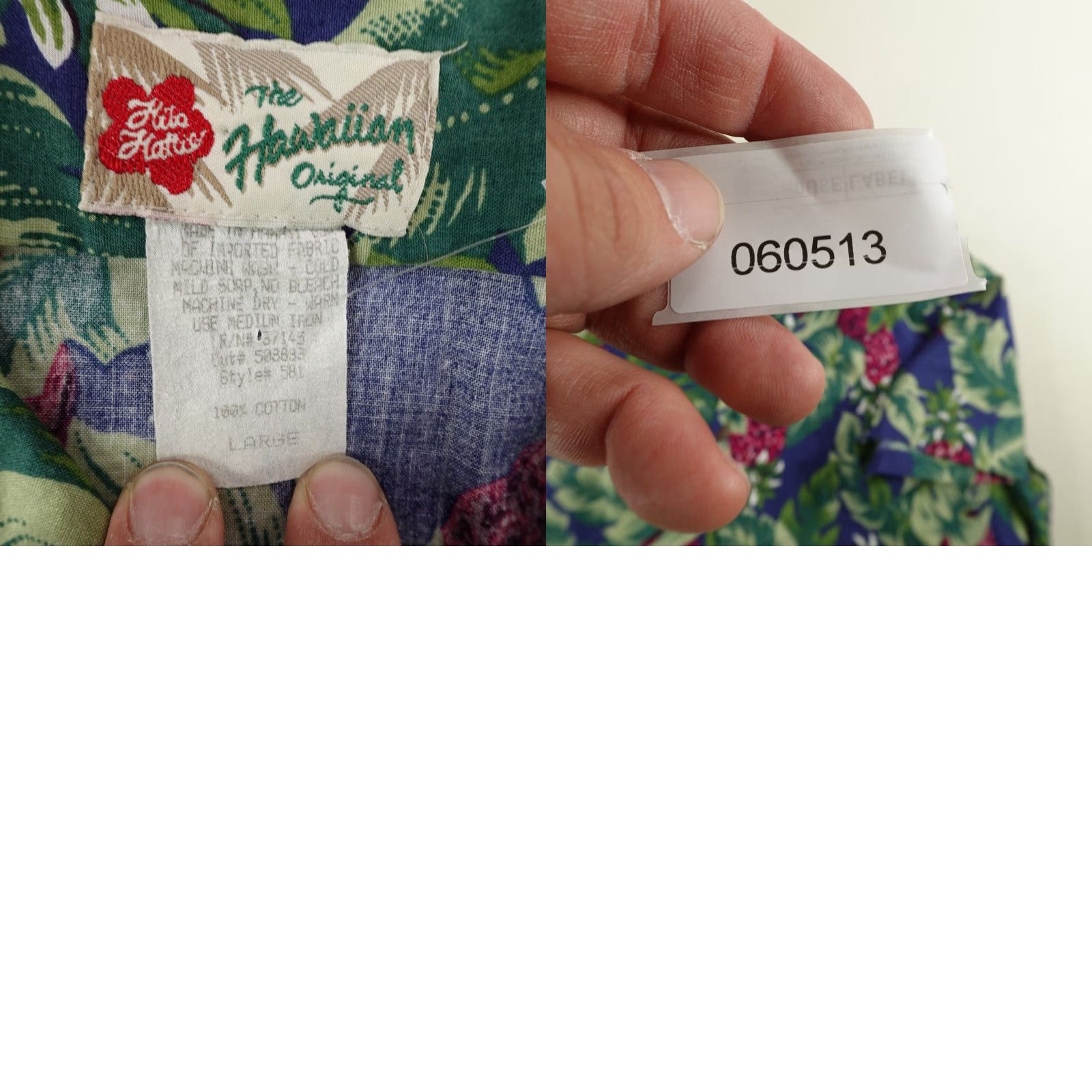 Hilo Hattie VINTAGE HILO HATTIE Shirt Men Large Floral Hawaiian Aloha Button-Up Short Sleeve Purple Cotton 80s/90s Beachwear Mens Size US L / EU 52-54 / 3 - 8 Thumbnail