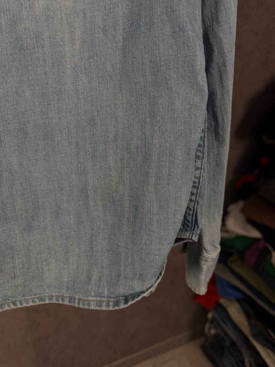 Allsaints Allsaints designer distressed denim shirt Size US S / EU 44-46 / 1 - 11 Thumbnail