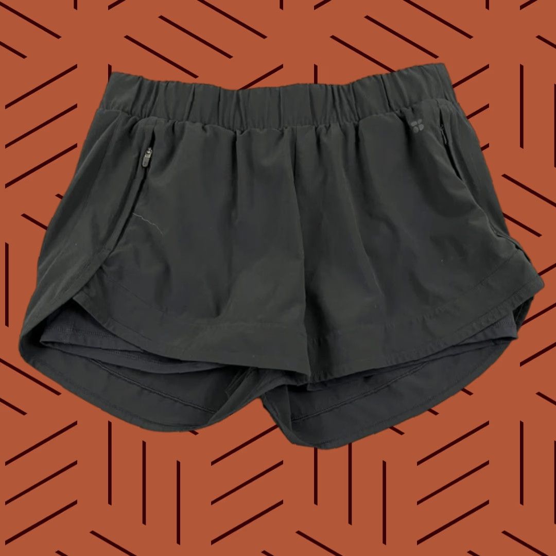 Sweaty Betty VINTAGE Sweaty Betty Shorts Womens M x 2.5" Lined Black Workout Running Pockets Gym Size 32" / US 10 / IT 46 - 1 Thumbnail